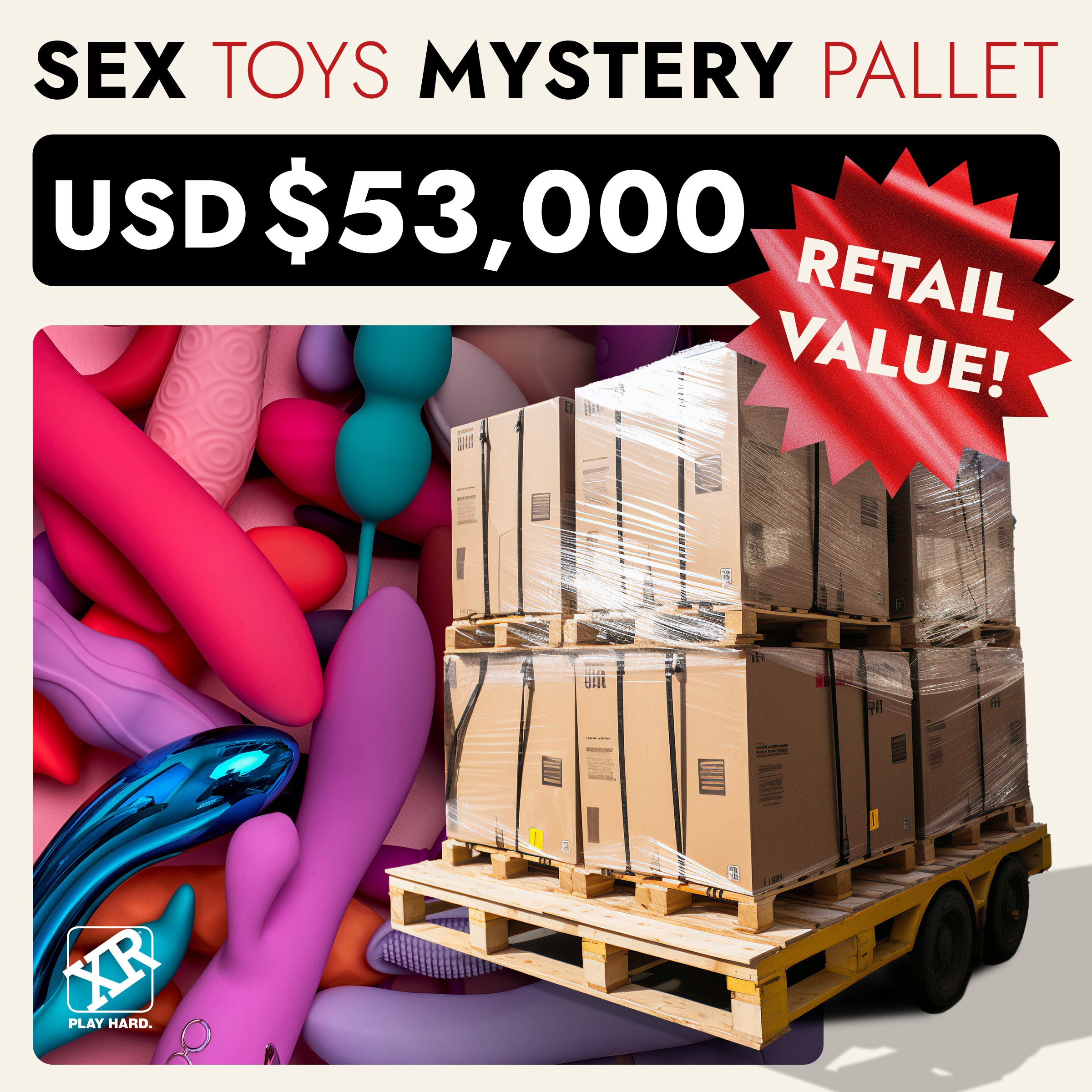 XR Brands Sex Toys Mystery Pallet Multi