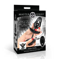 Master Series Dark Pearl Inflatable Vibrating Butt Plug Black