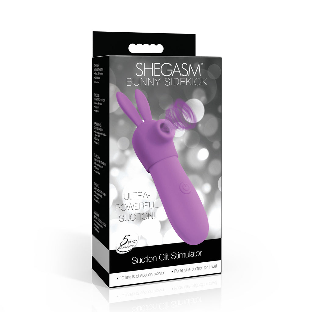 Shegasm Bunny Sidekick Suction Clit Stimulator Purple