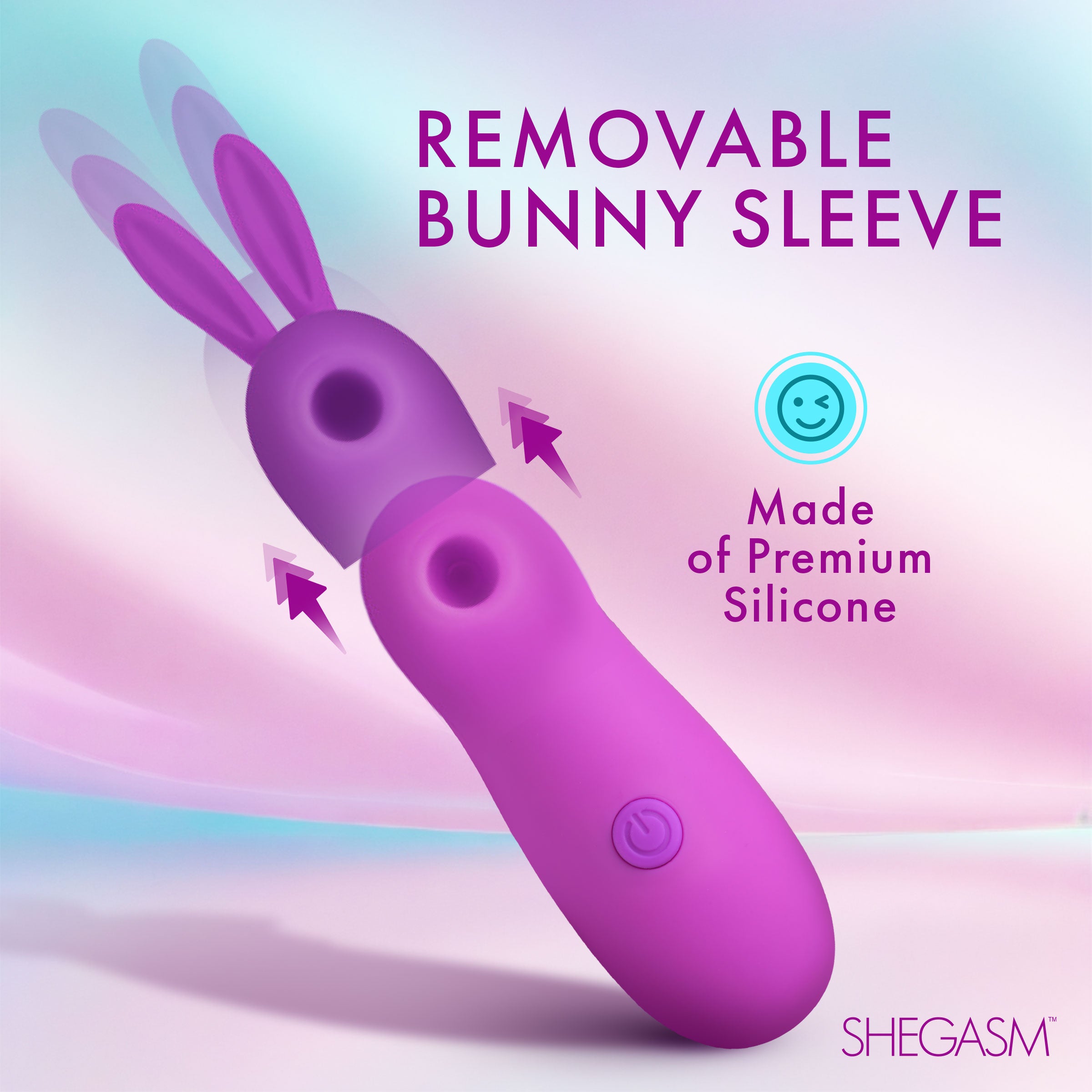 Shegasm Bunny Sidekick Suction Clit Stimulator Purple