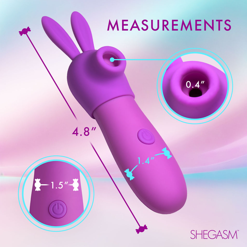 Shegasm Bunny Sidekick Suction Clit Stimulator Purple