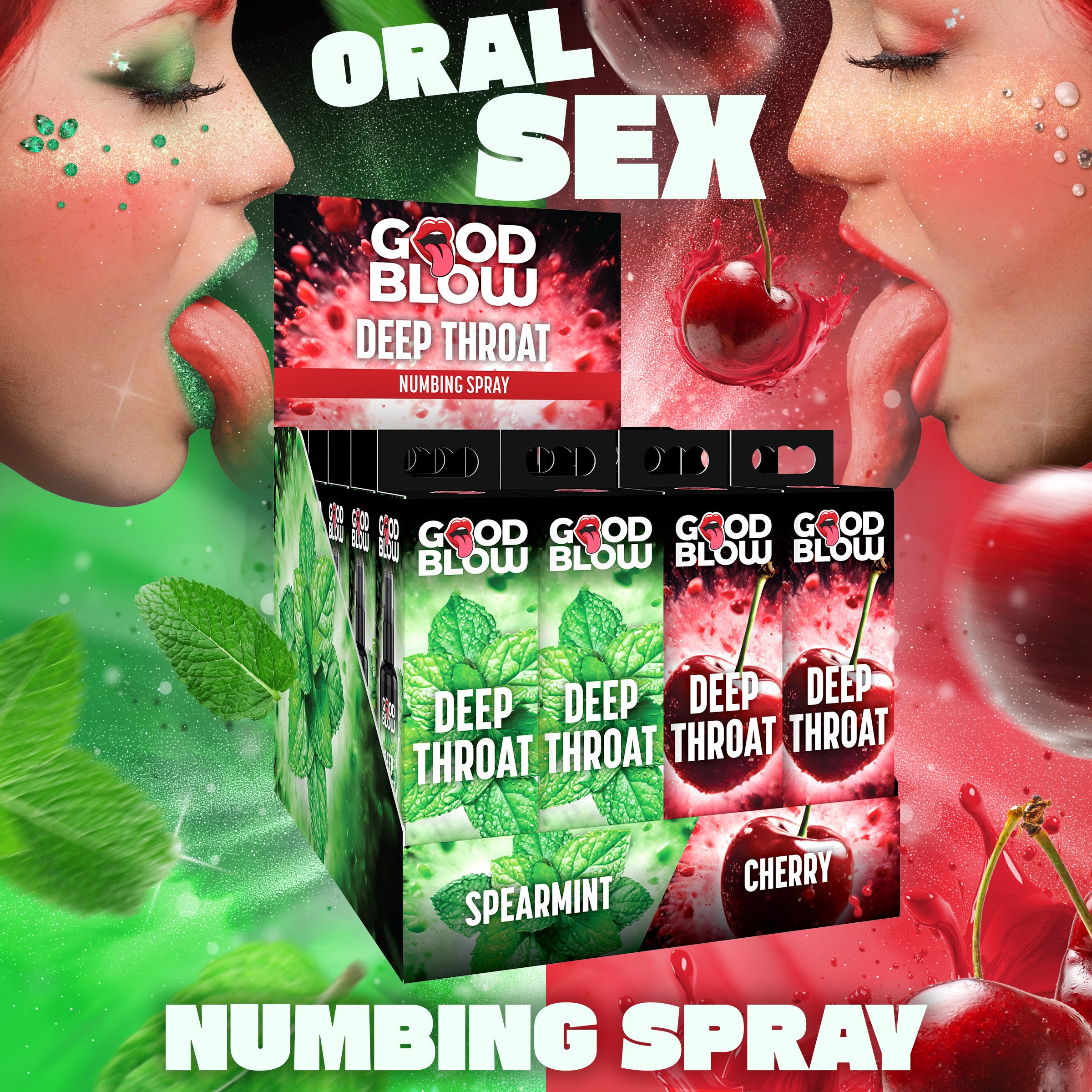 Good Blow Good Blow Deep Throat Numbing Spray Display Multi