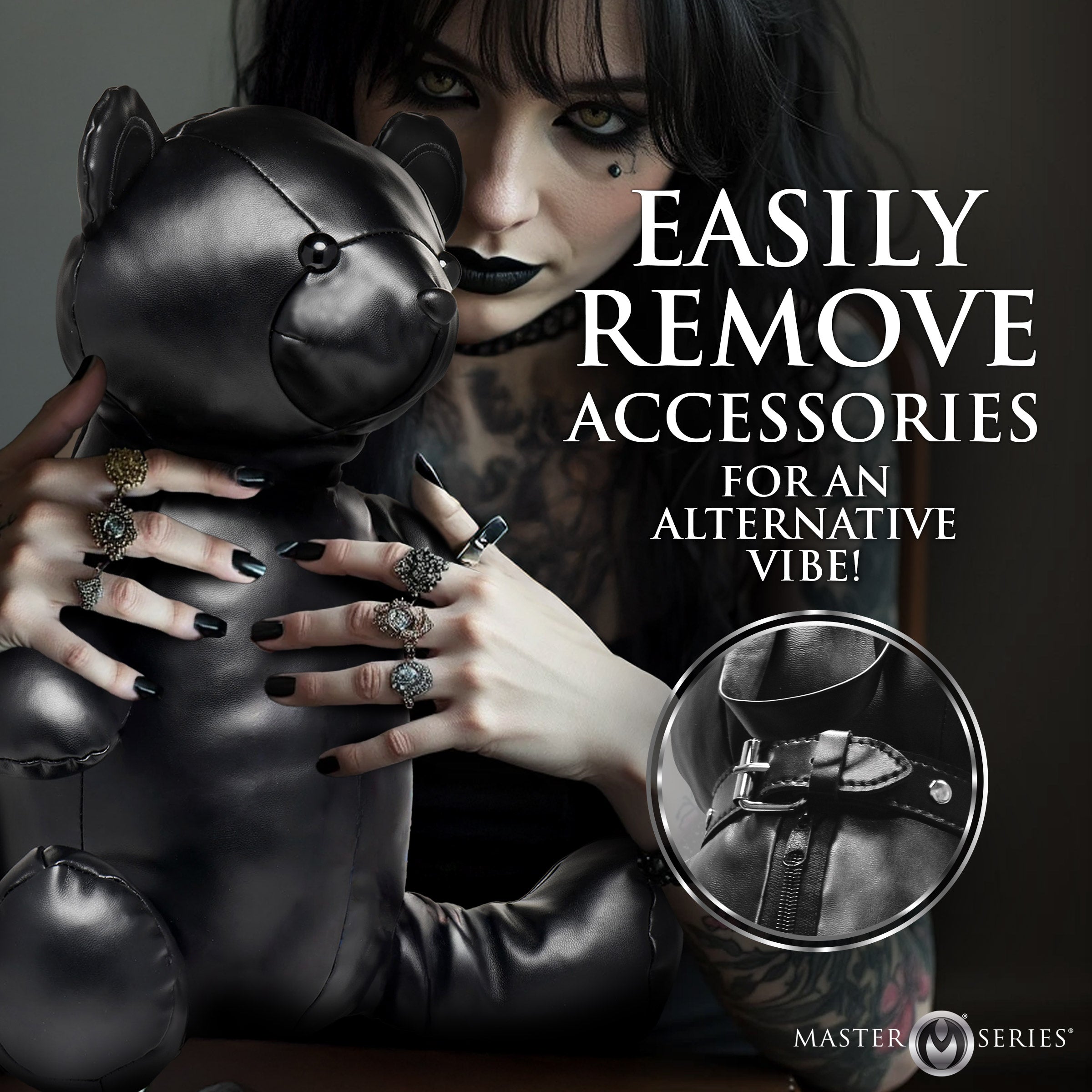 Master Series BDSM Bear Backpack Black