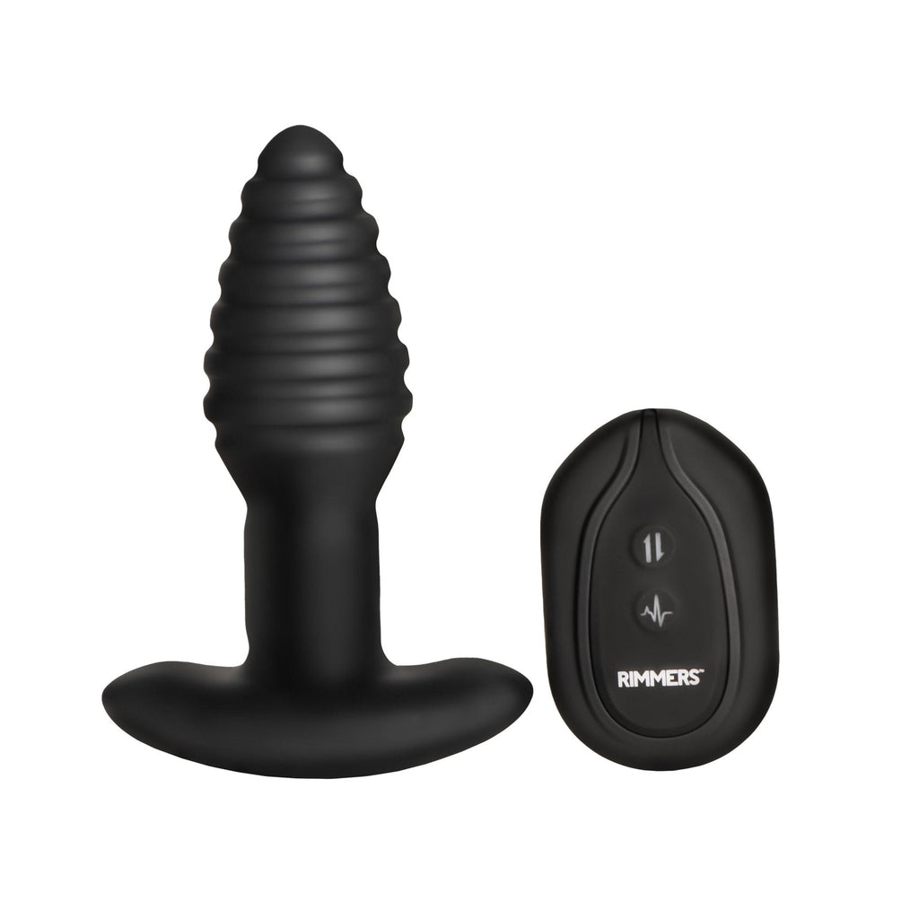 Rimmers Model-E Vibrating Rimming Plug with Remote Black