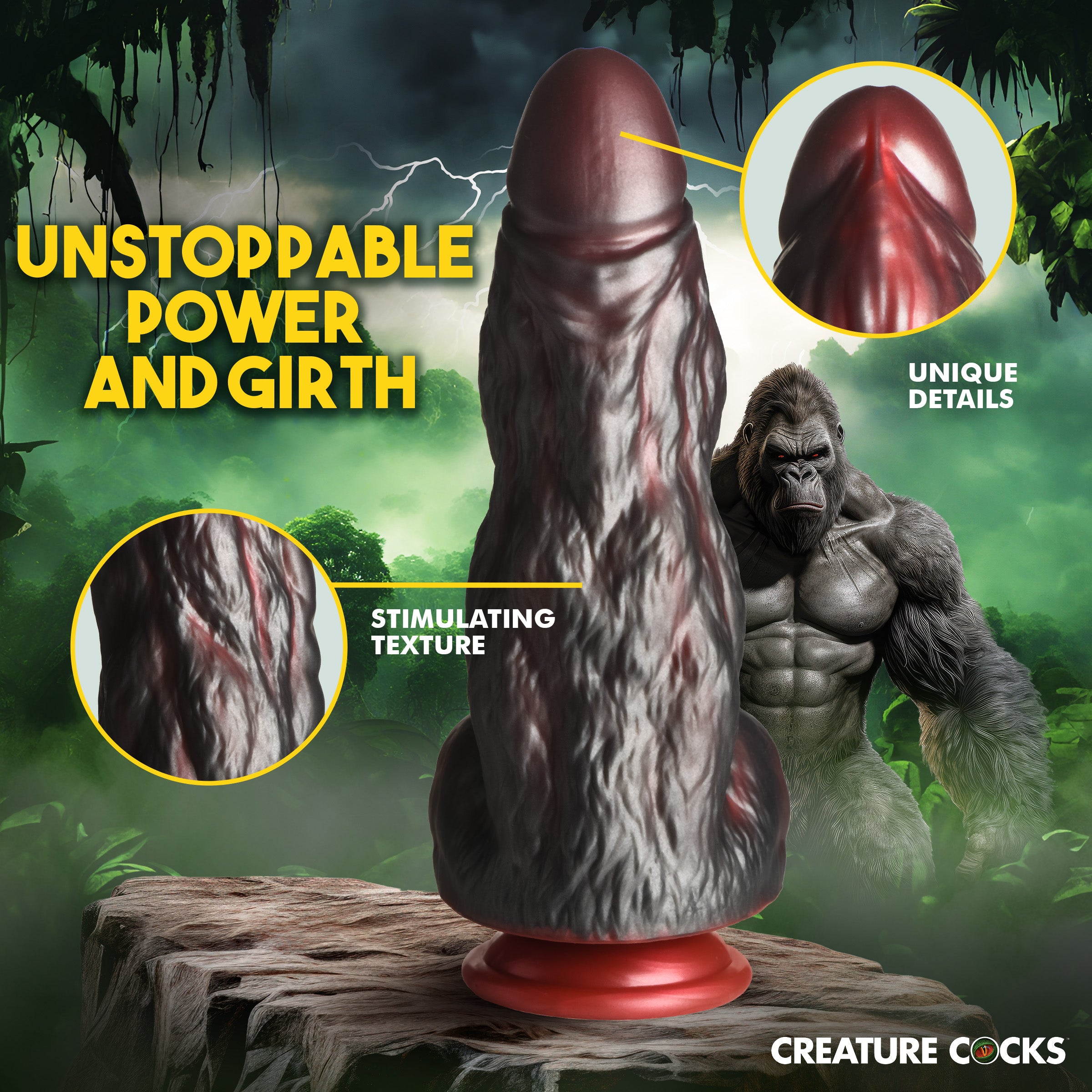 Creature Cocks King Kong Silicone Dildo Multi