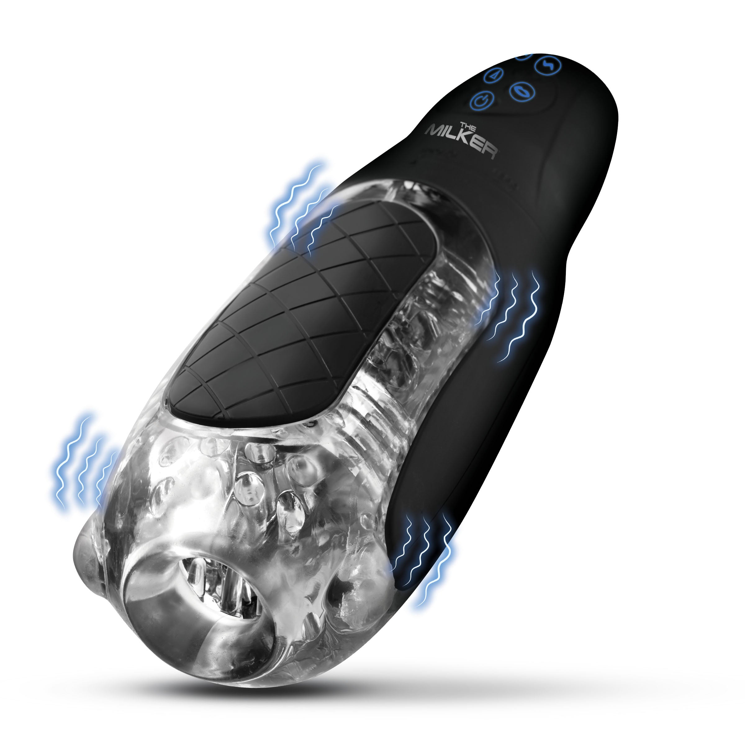 The Milker Pleasure Grip Sucking & Vibrating Masturbator Black