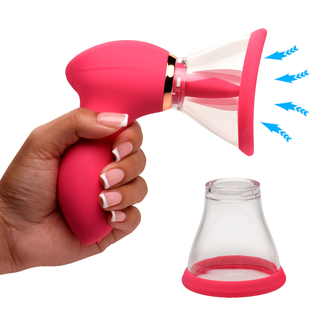 Lickgasm Plump Pleasure Licking & Sucking Clitoral Stimulator Pink