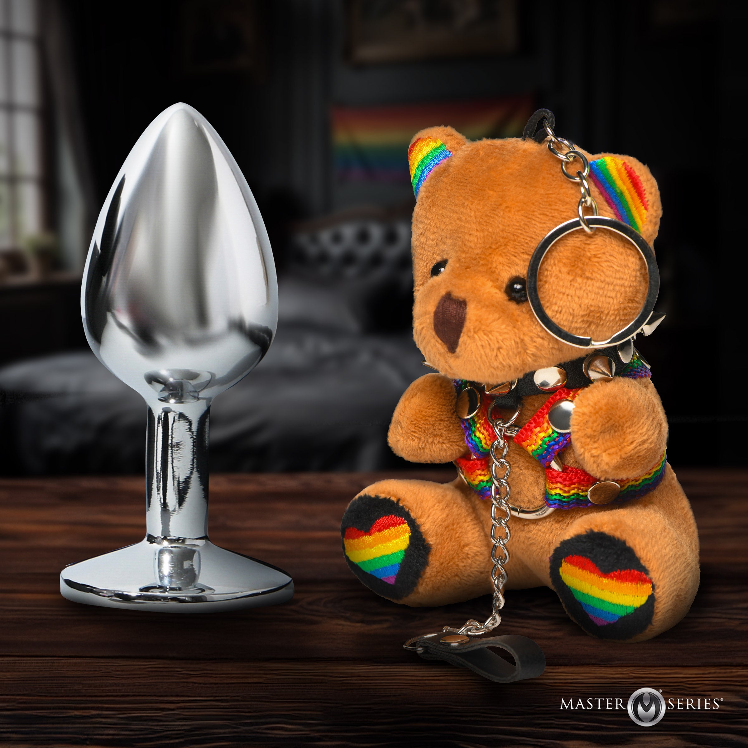 Master Series Pride Bear Keychain Multi