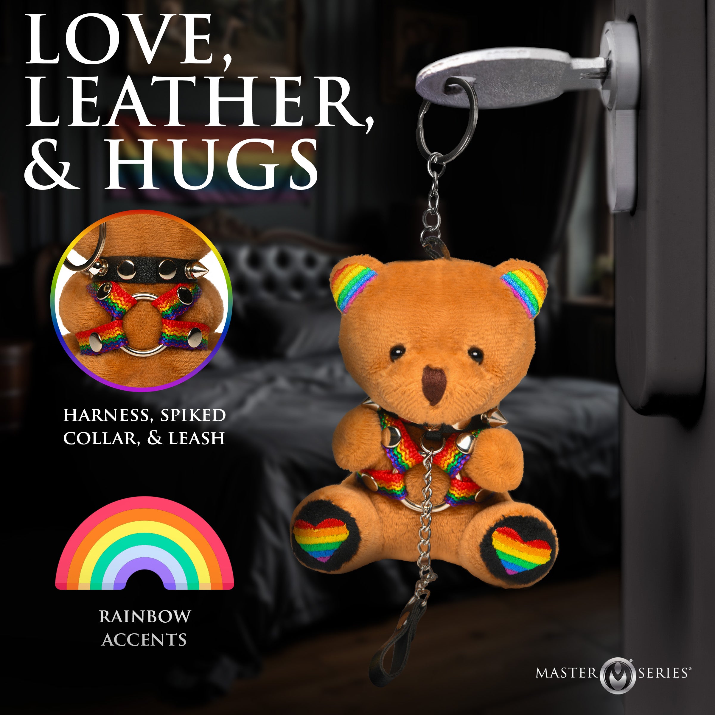 Master Series Pride Bear Keychain Multi