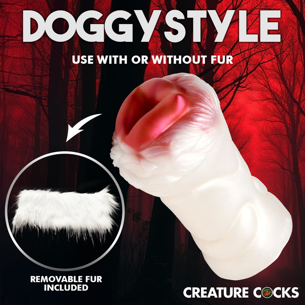 Creature Cocks Snow She-Wolf Silicone Stroker Multi