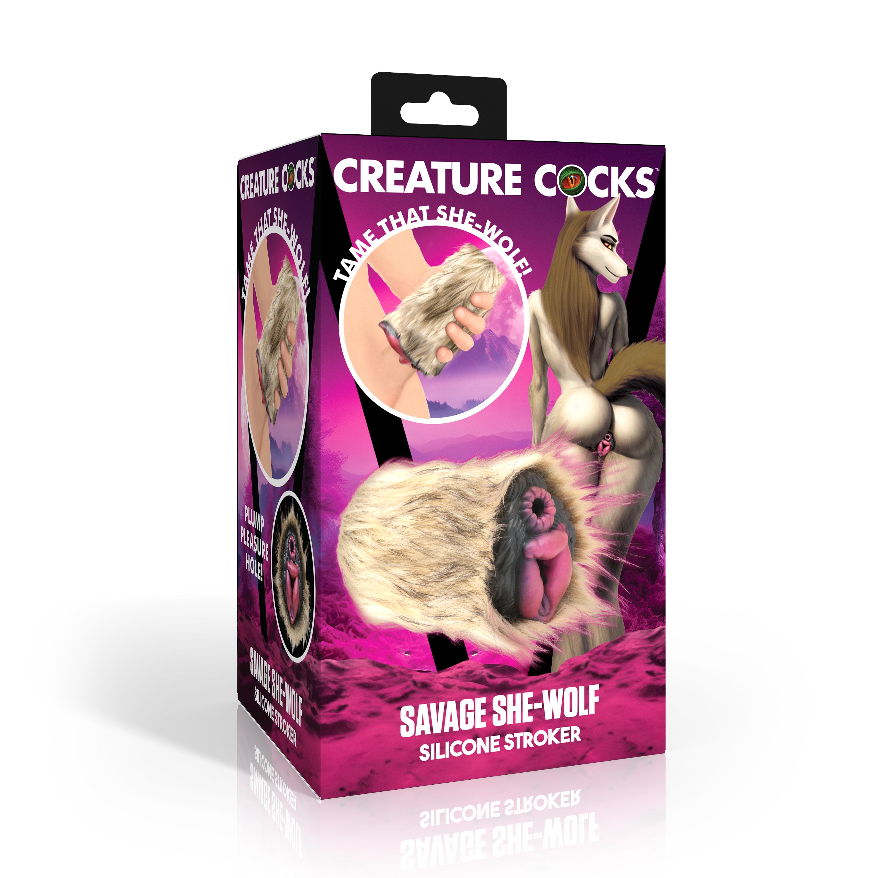 Creature Cocks Savage She-Wolf Silicone Stroker Multi