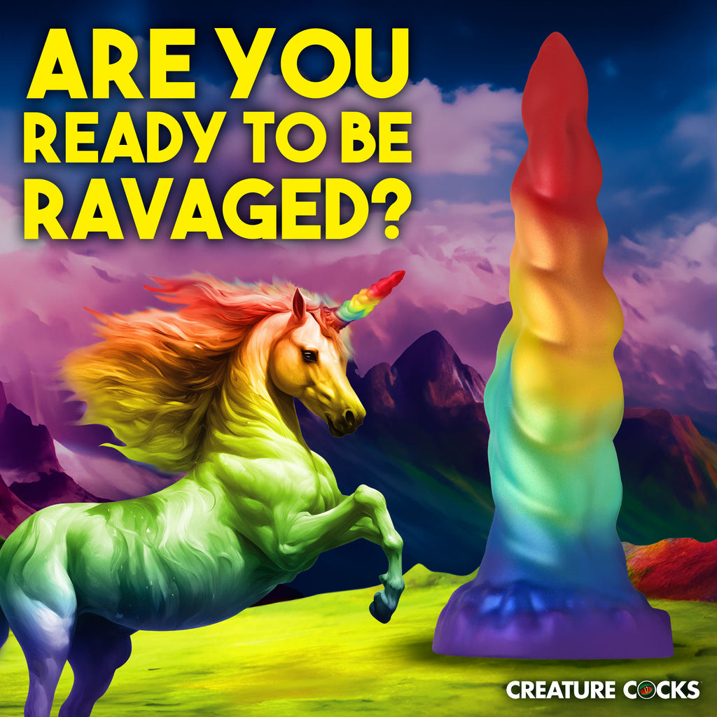 Creature Cocks Magic Rider Unicorn Silicone Dildo Multi