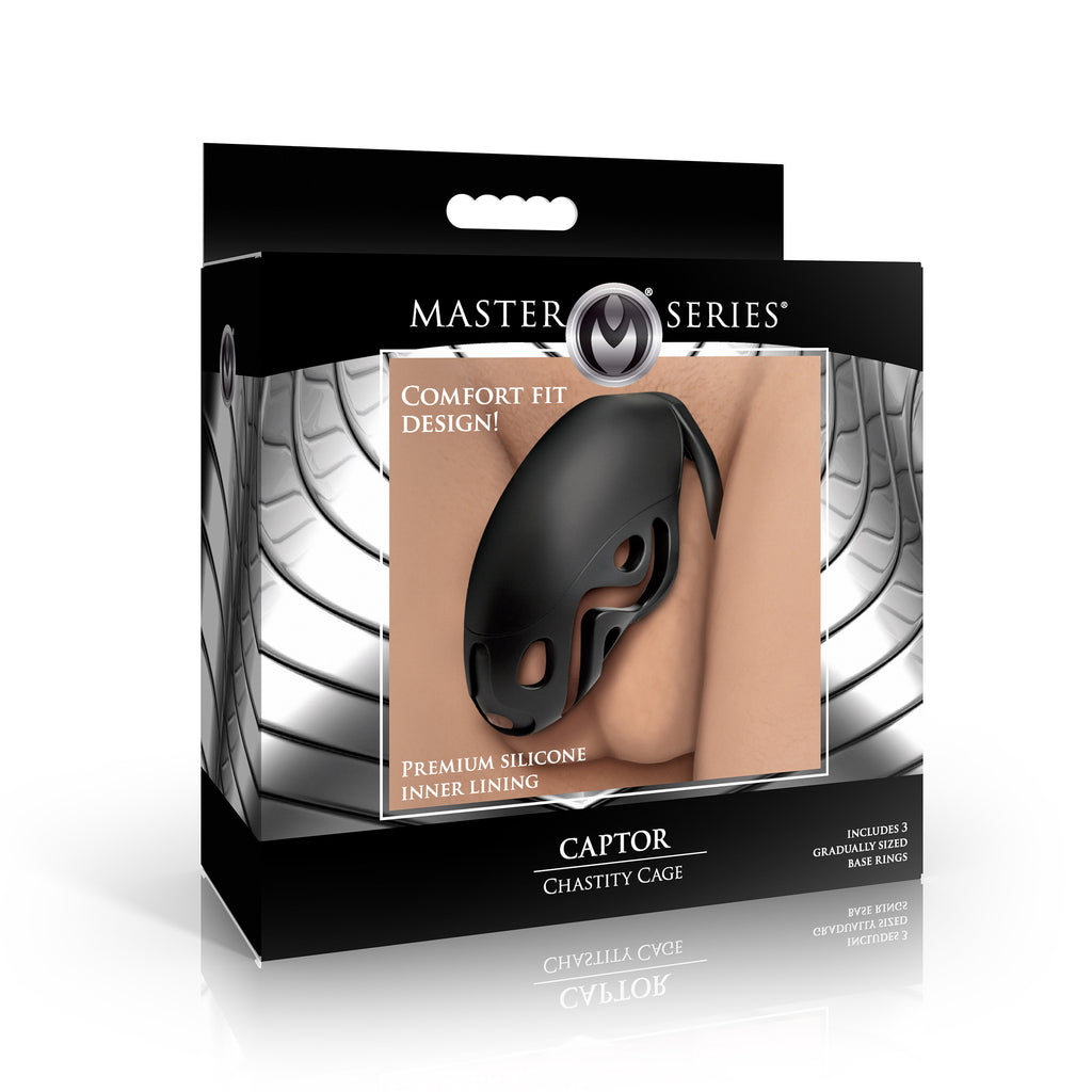 Master Series Captor Chastity Cage Black