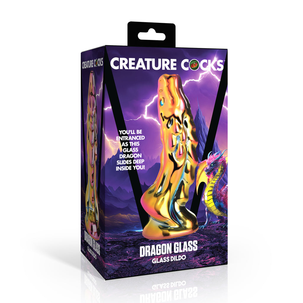 Creature Cocks Dragon Glass Glass Dildo Multi