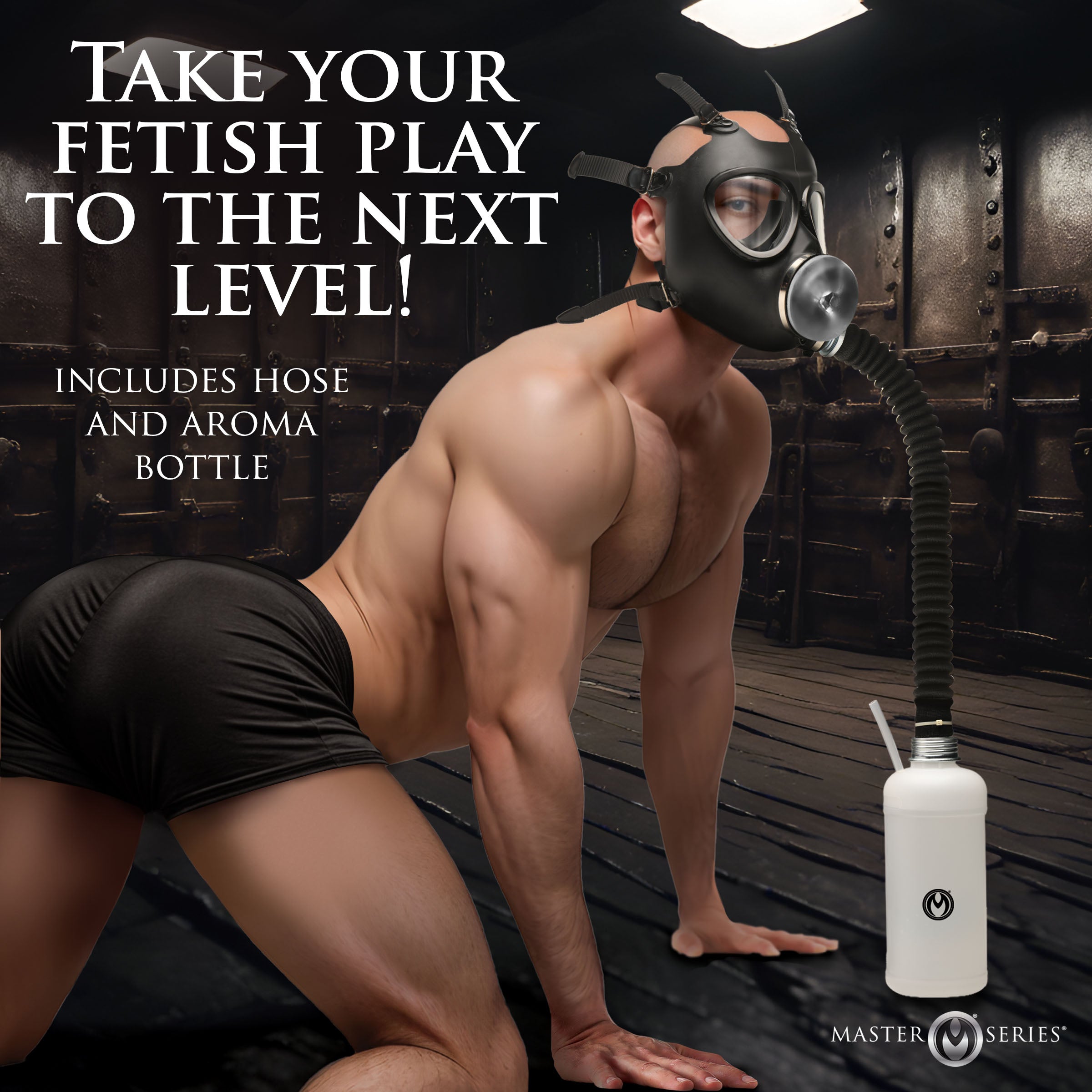 Master Series Overload Stroker Gas Mask Kit Black