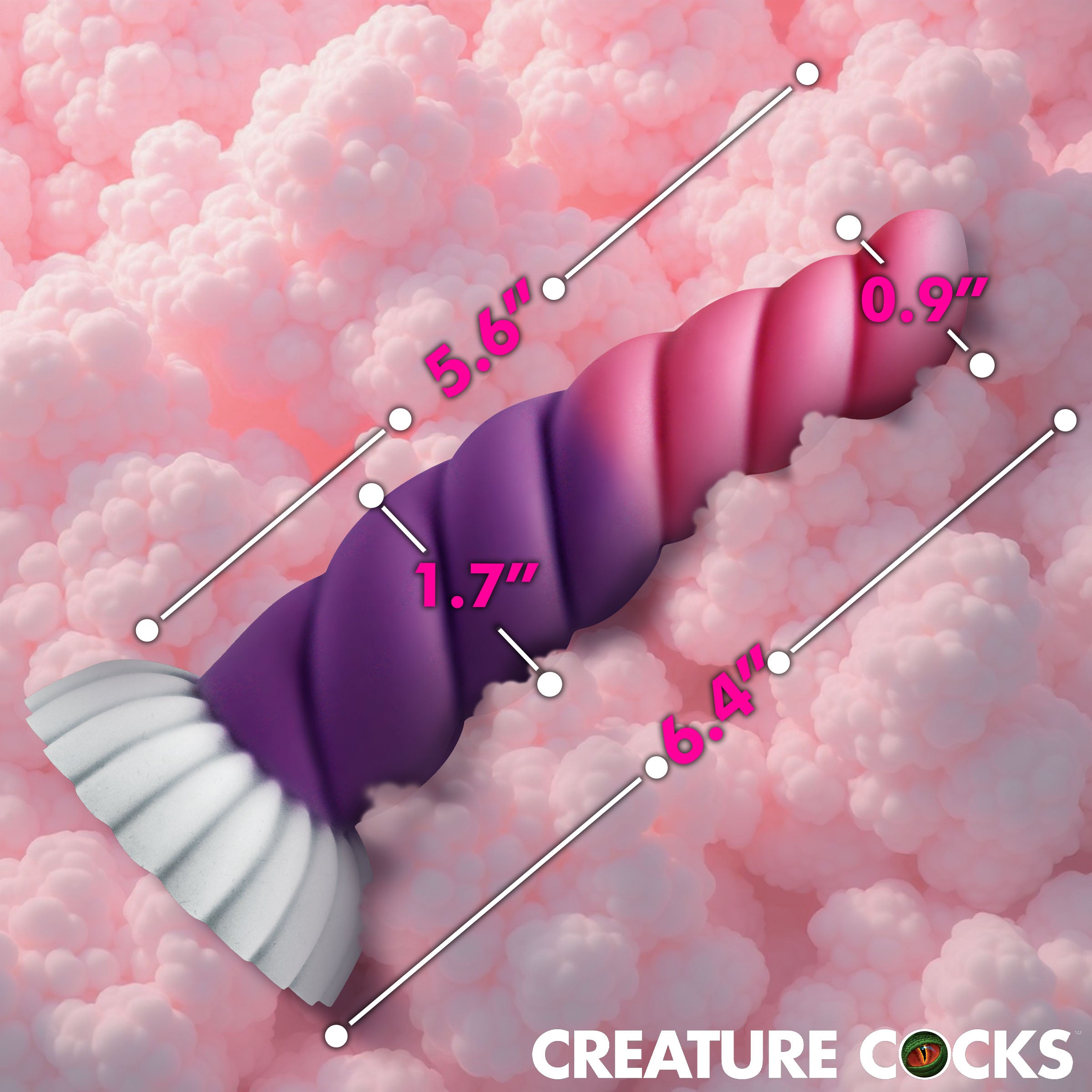 Creature Cocks Cloud Rider Unicorn Silicone Dildo Multi