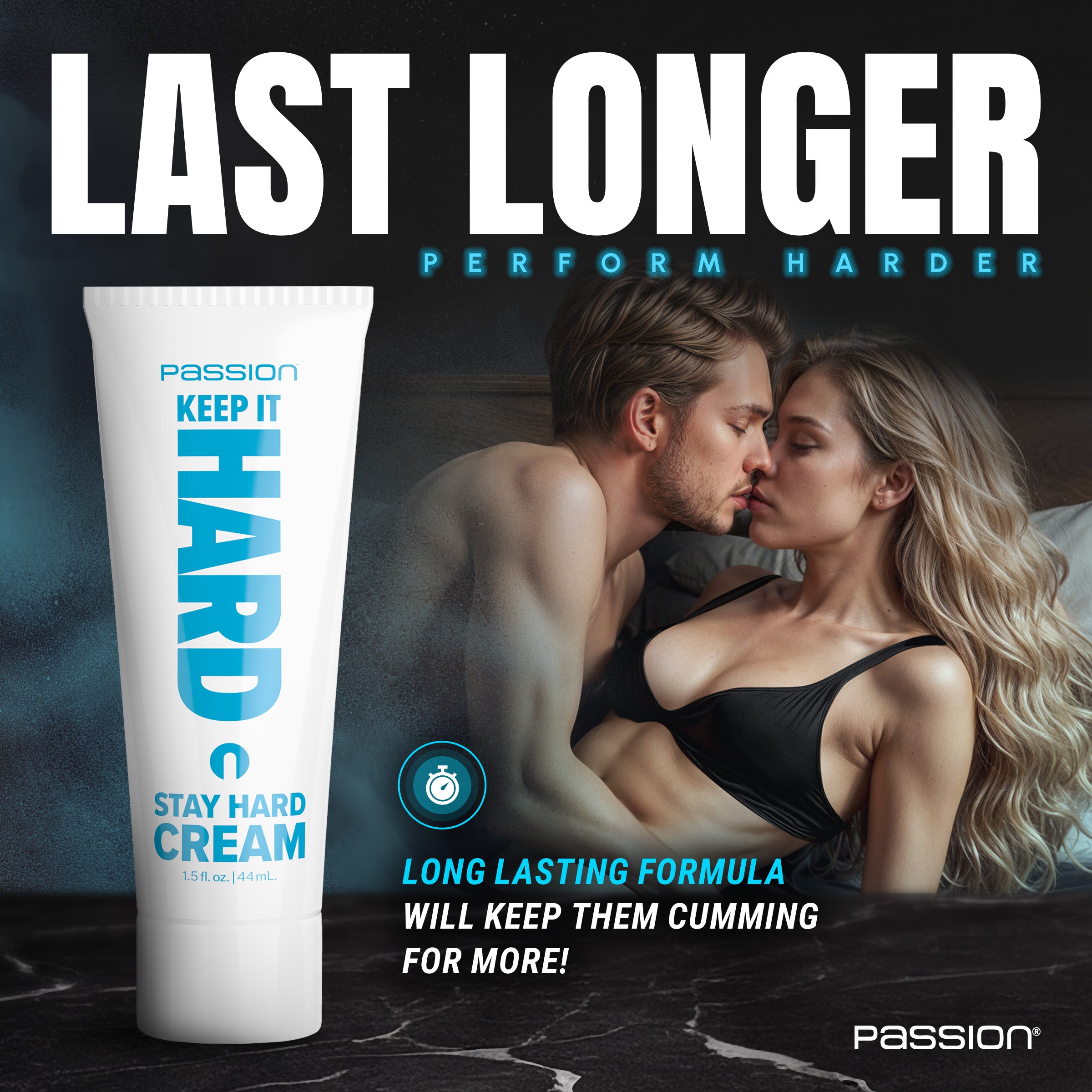Passion Lubricants Keep it Hard Stay Hard Cream 1.5oz White