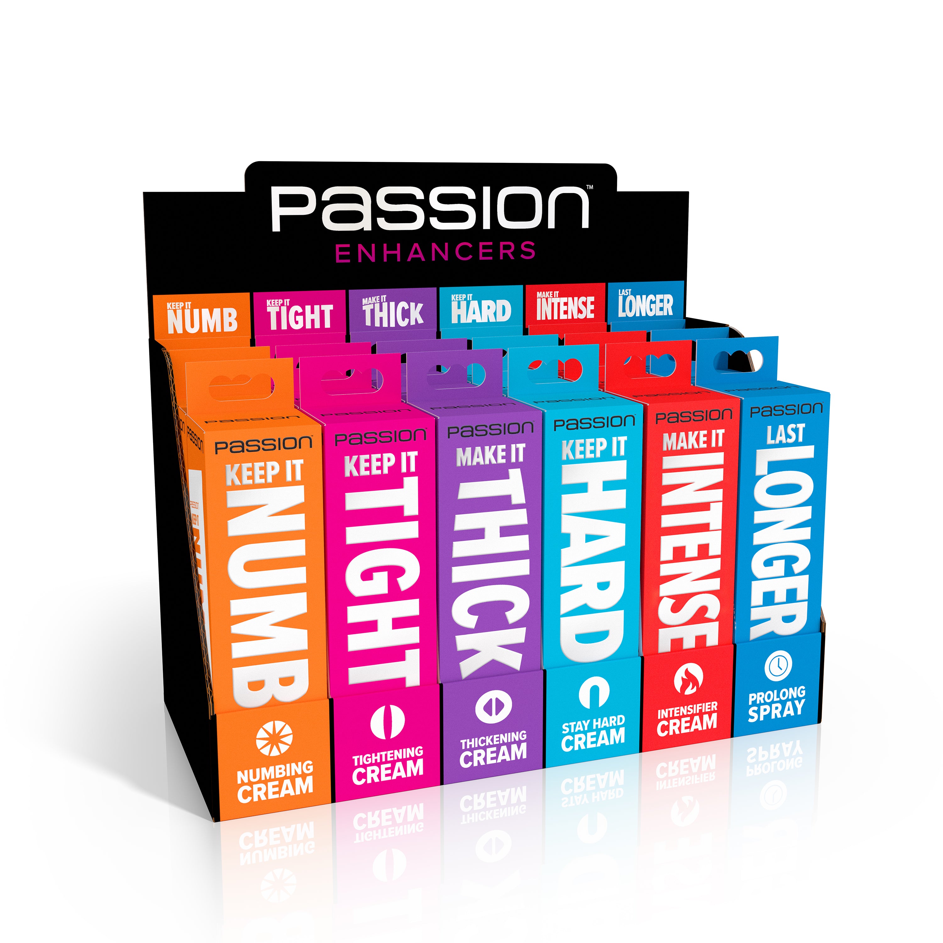 Passion Lubricants Passion Enhancers POP Display (18 pcs)