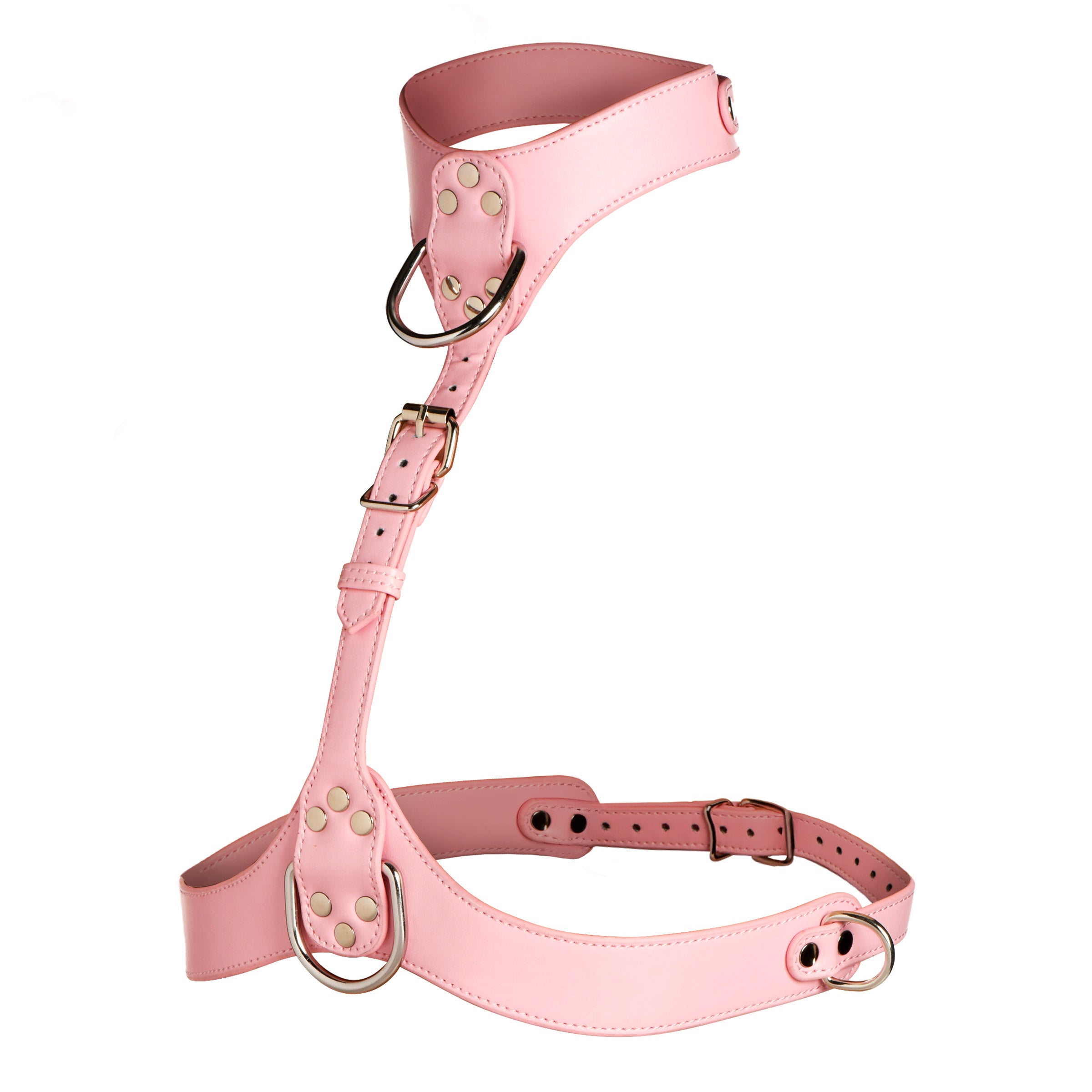 Master Series Vixen Female Chest Harness - Red Pink