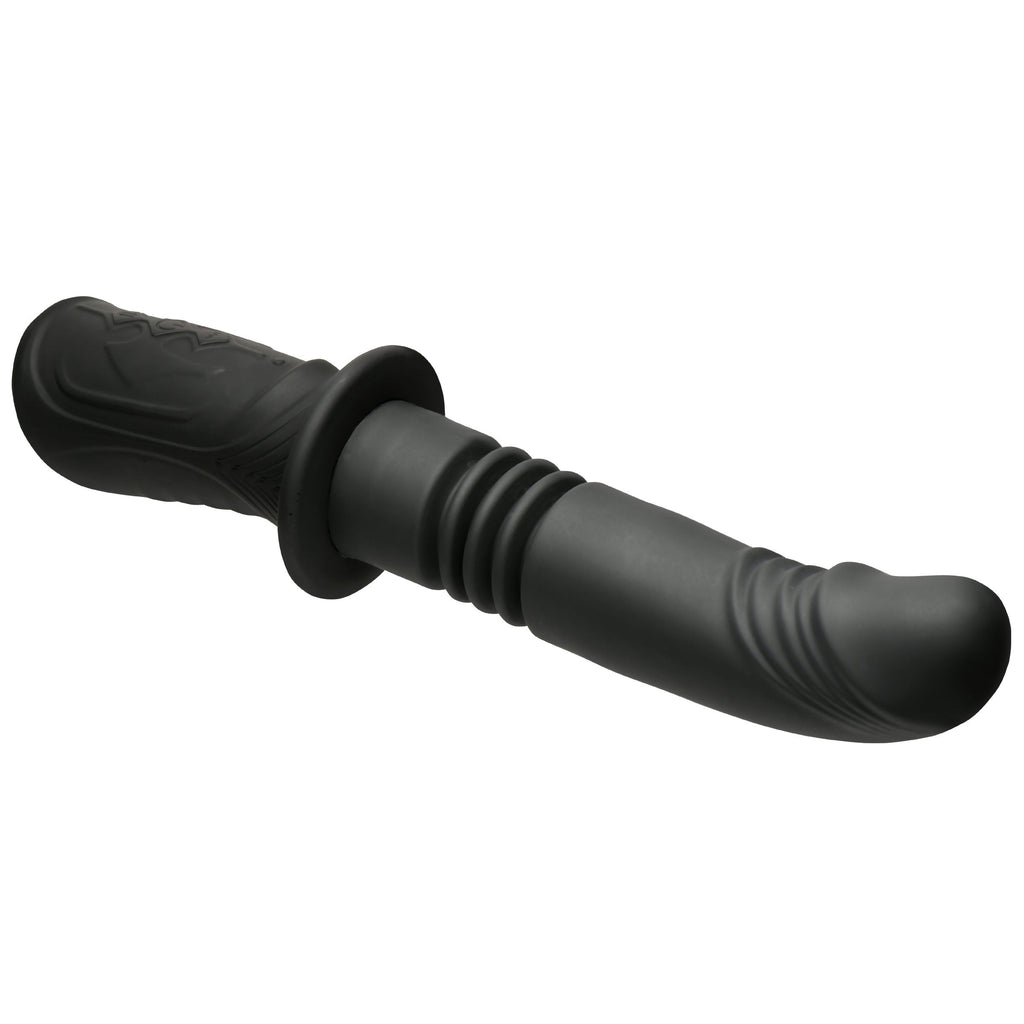 Master Series Power Thrust Thrusting Silicone Vibrator Black