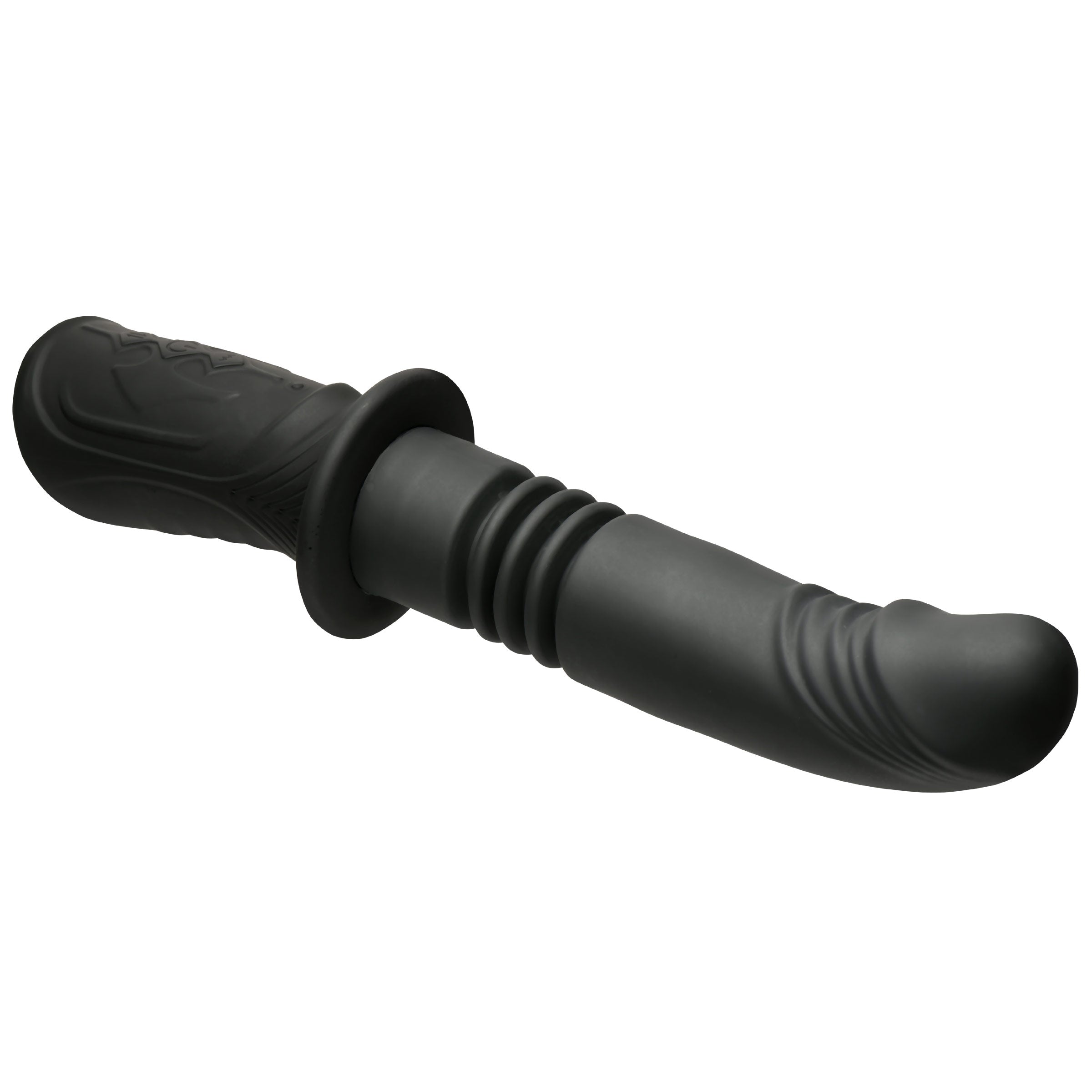Master Series Power Thrust Thrusting Silicone Vibrator Black