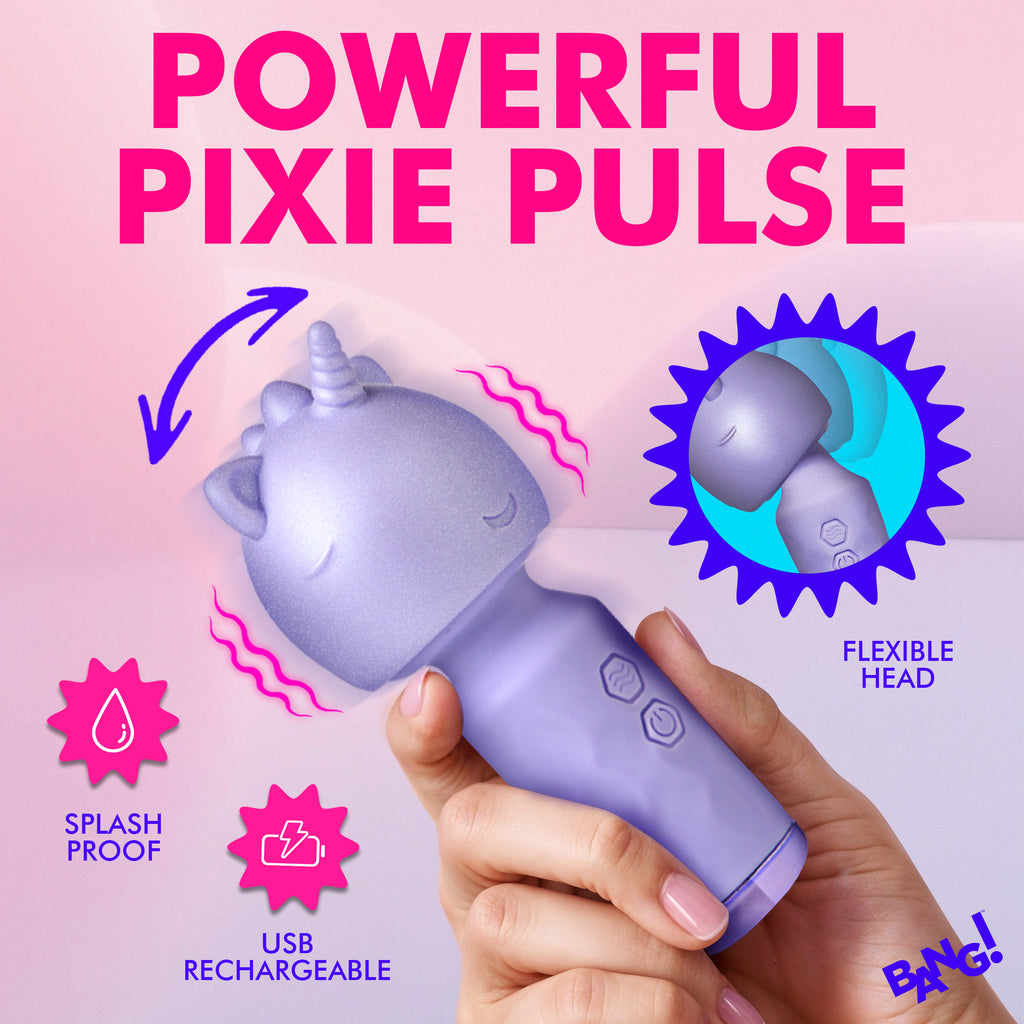 Bang! Unicorn Silicone Wand Purple