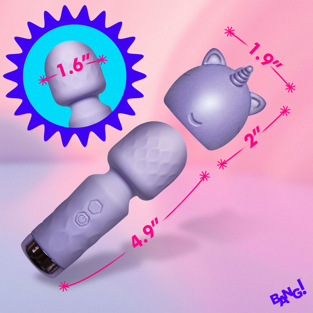 Bang! Unicorn Silicone Wand Purple