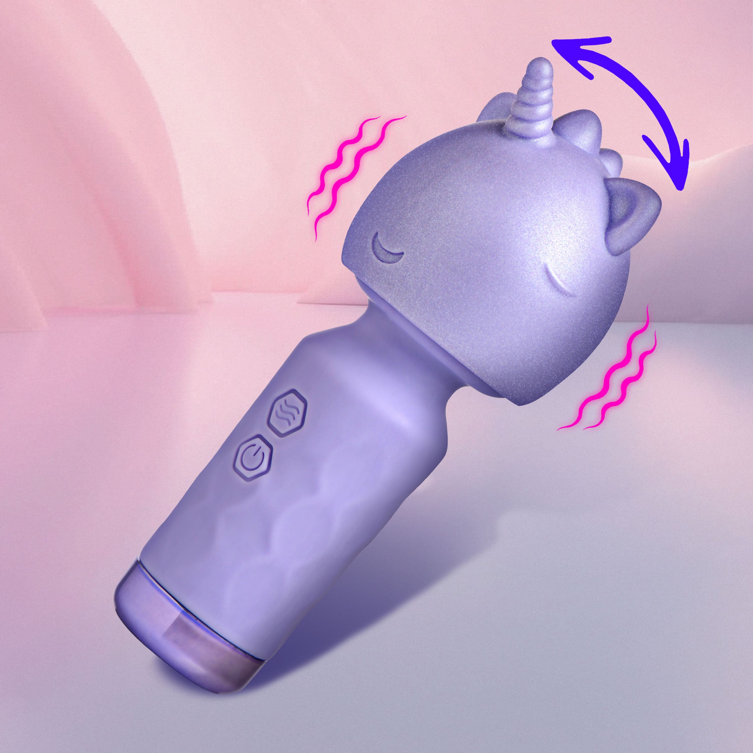 Bang! Unicorn Silicone Wand Purple