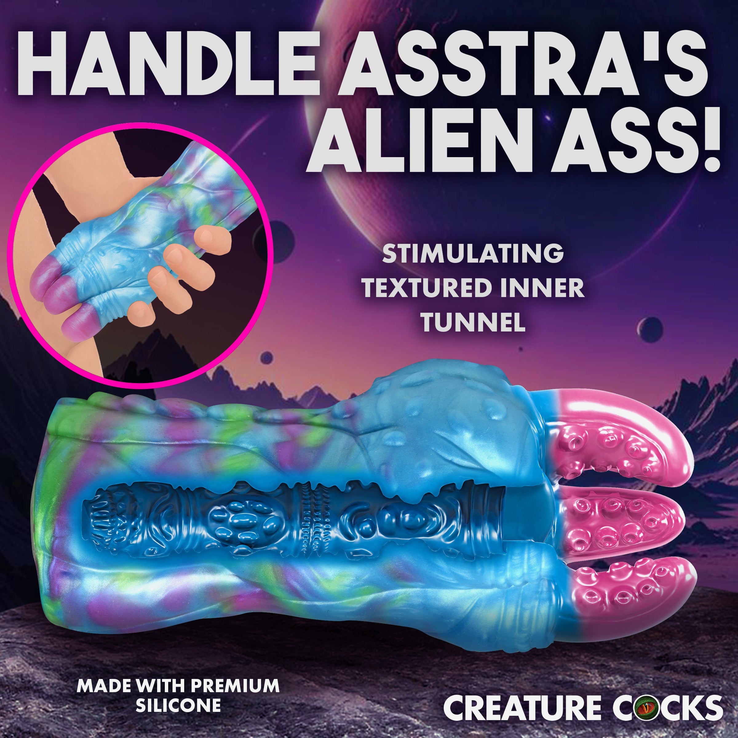 Creature Cocks Asstra Silicone Ass Stroker Multi