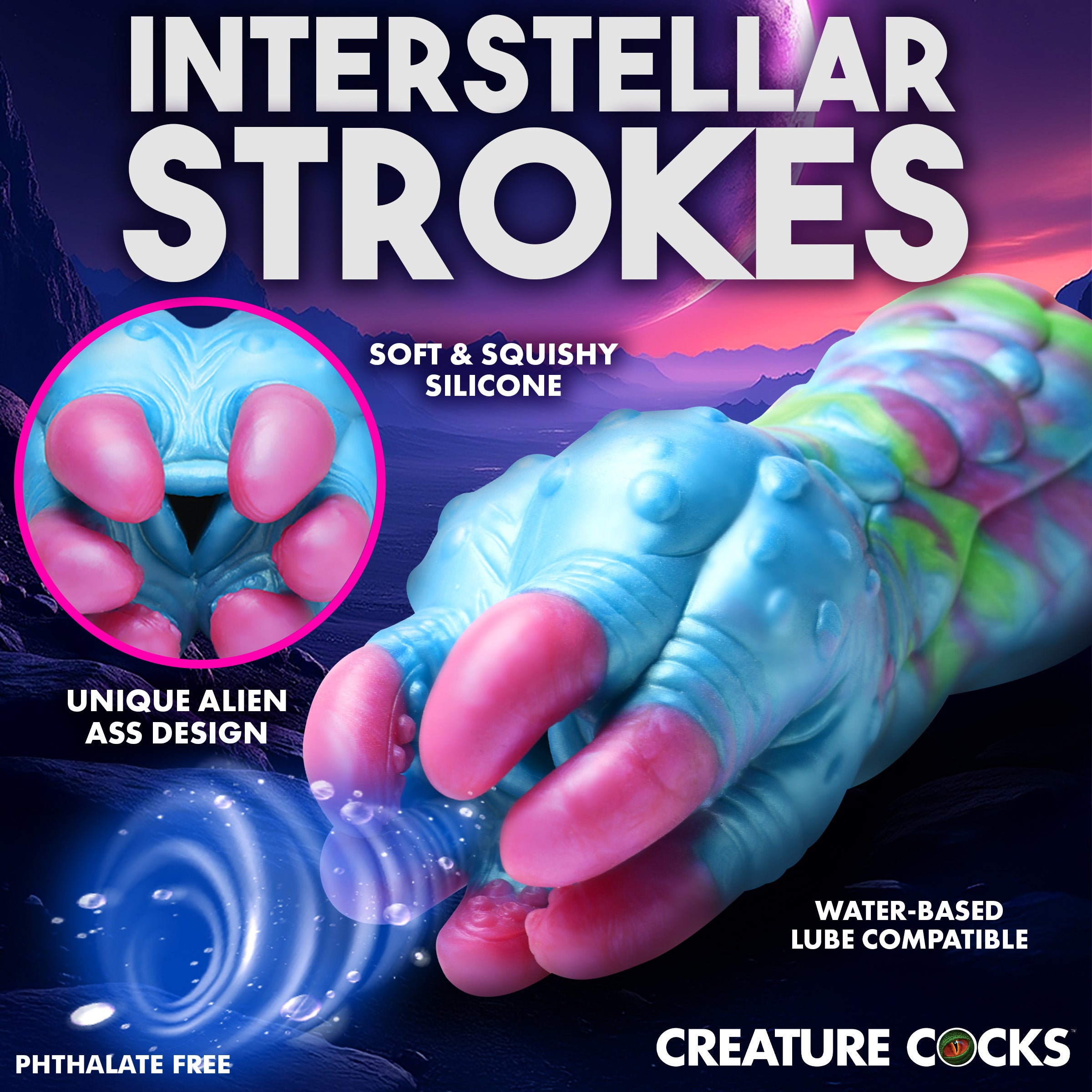 Creature Cocks Asstra Silicone Ass Stroker Multi