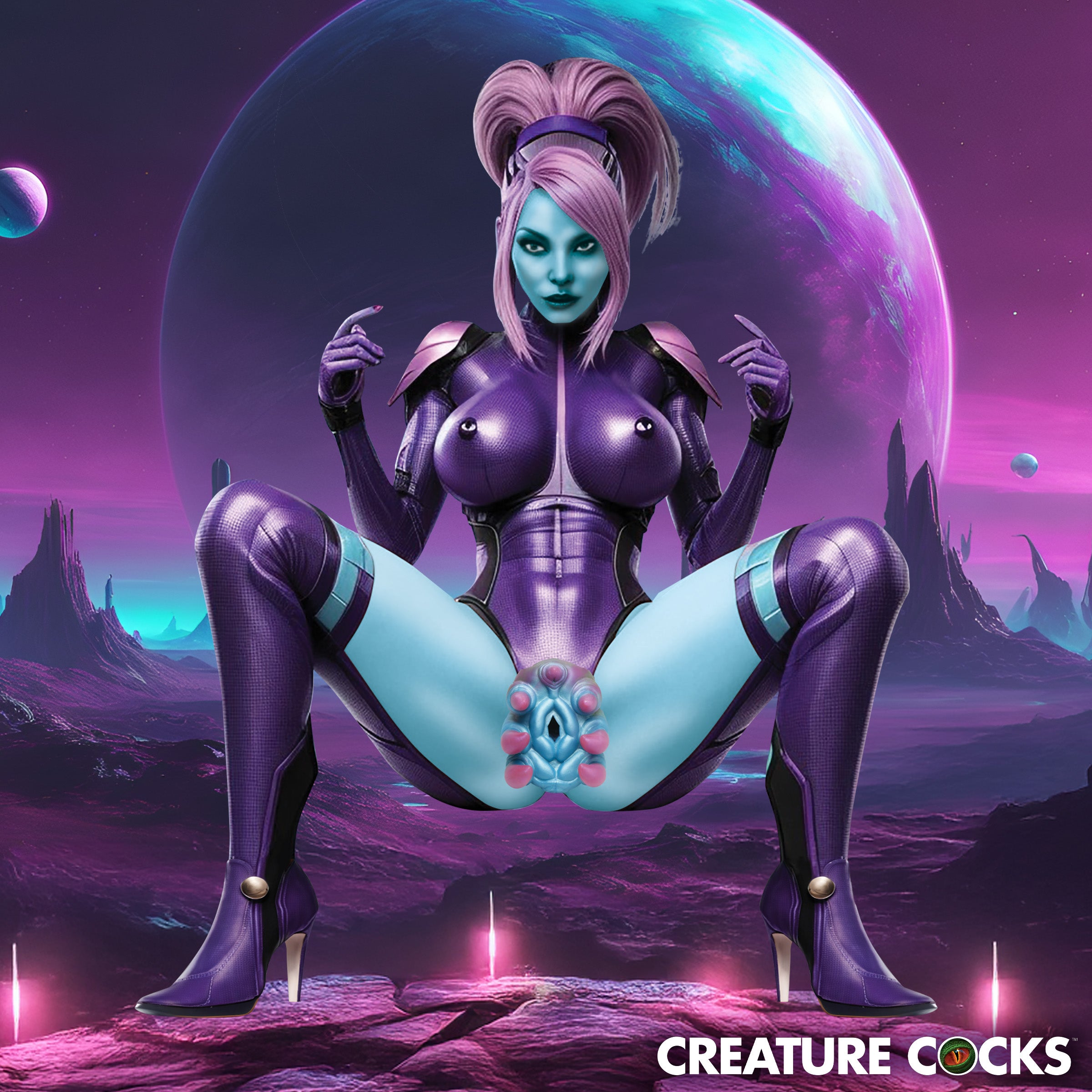 Creature Cocks Ursa Silicone Pussy Stroker Multi