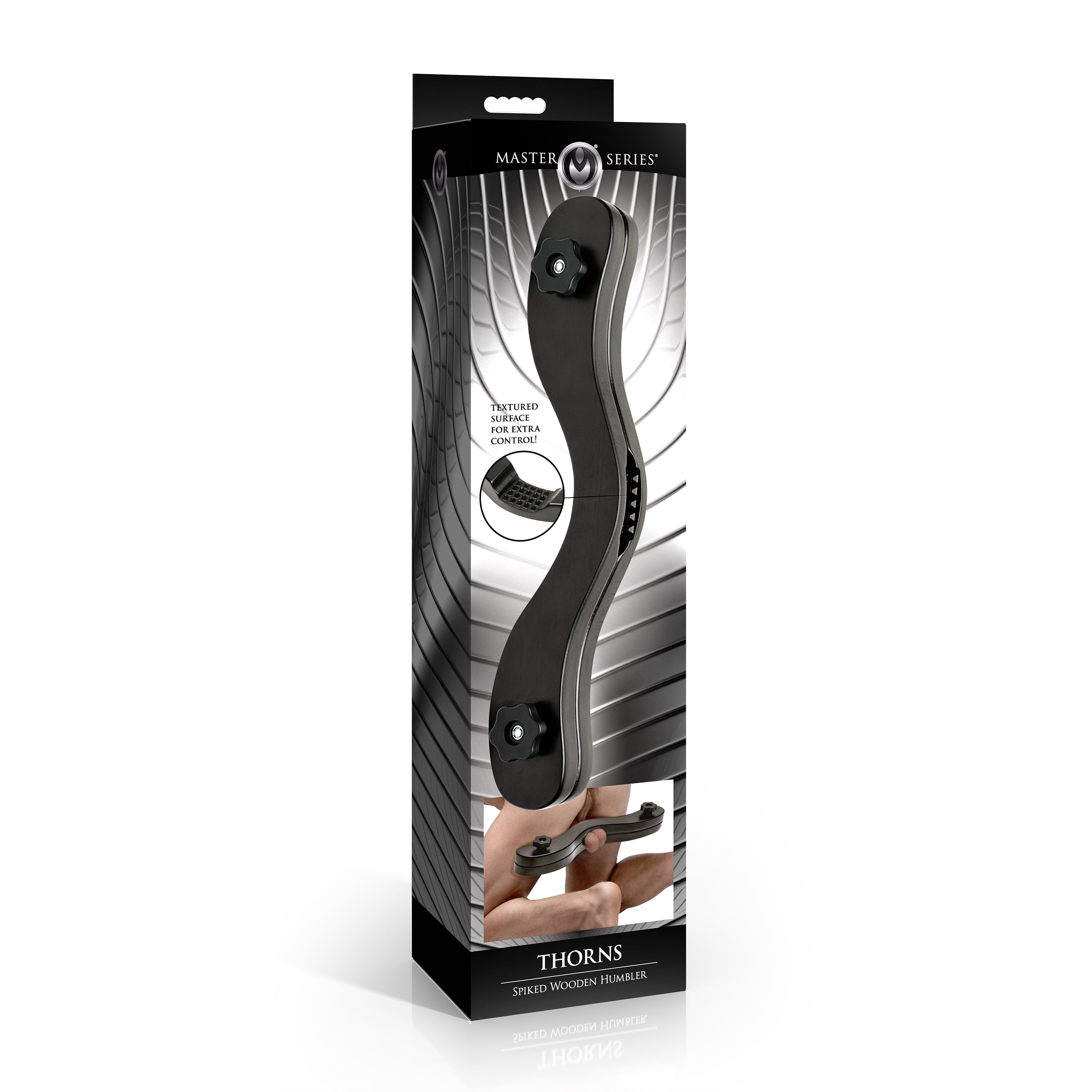 Master Series Thorns Spiked Wooden Humbler Black