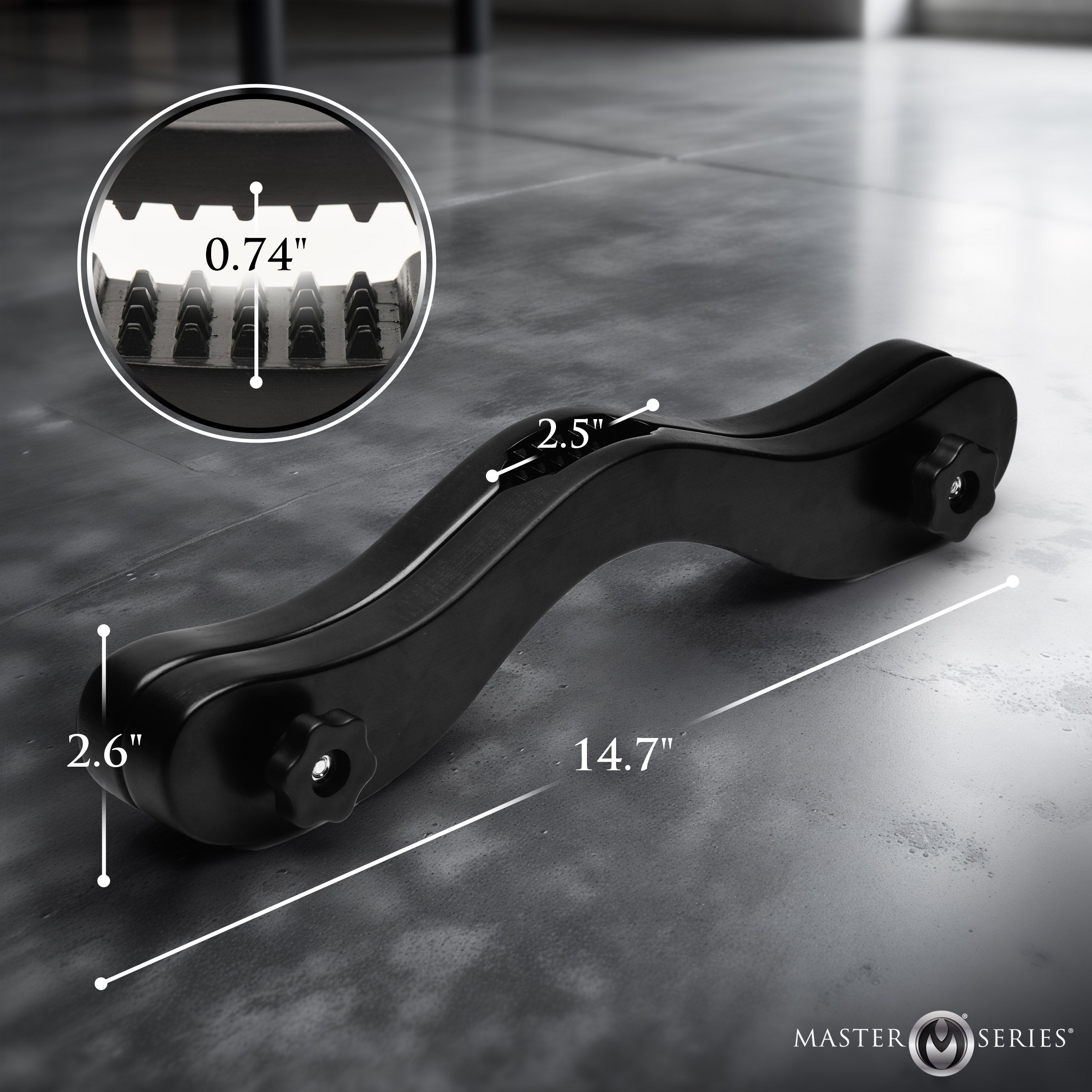 Master Series Thorns Spiked Wooden Humbler Black