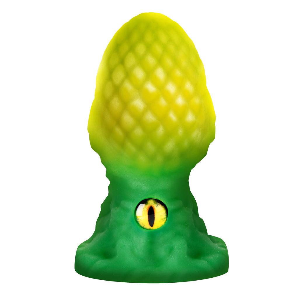 Creature Cocks Eye of the Dragon Silicone Butt Plug - Green Green