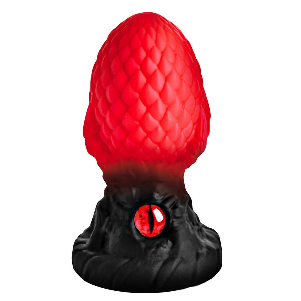 Creature Cocks Eye of the Dragon Silicone Butt Plug - Green Red