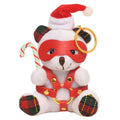 Master Series Holiday Bondage Bear Keychain - White Multi