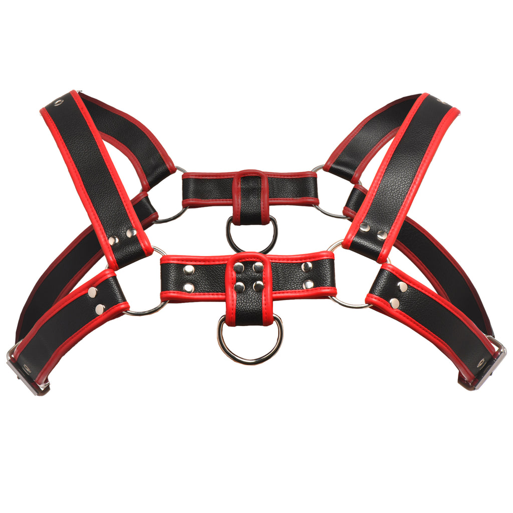 Master Series Bulldog Harness - Red Red