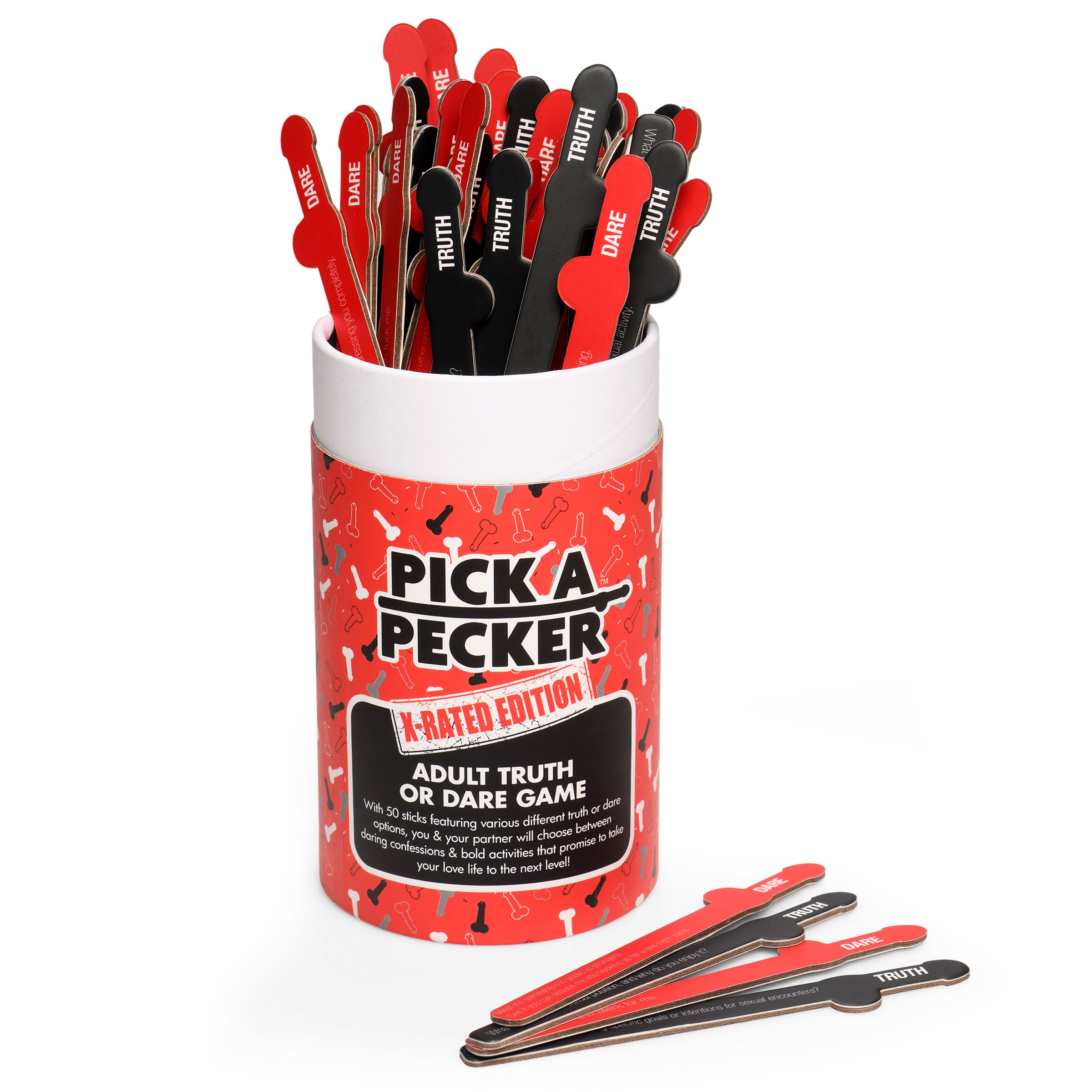 Frisky Pick A Pecker Adult Truth or Dare X-Rated Edition Red
