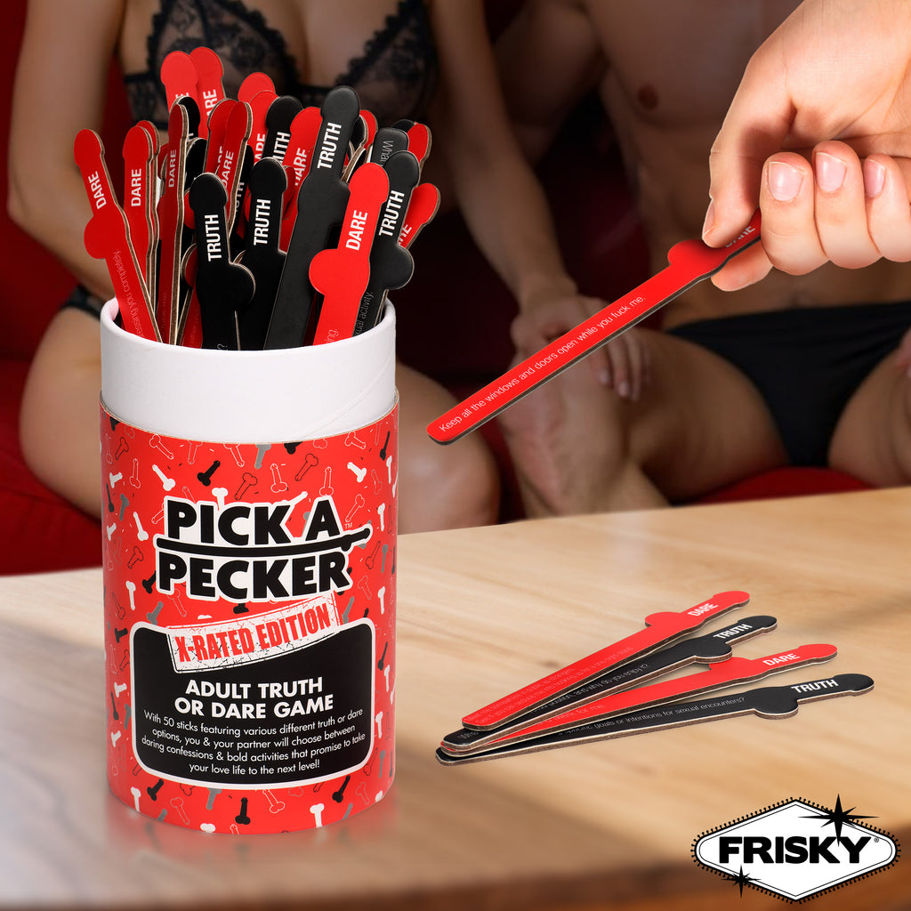 Frisky Pick A Pecker Adult Truth or Dare X-Rated Edition Red