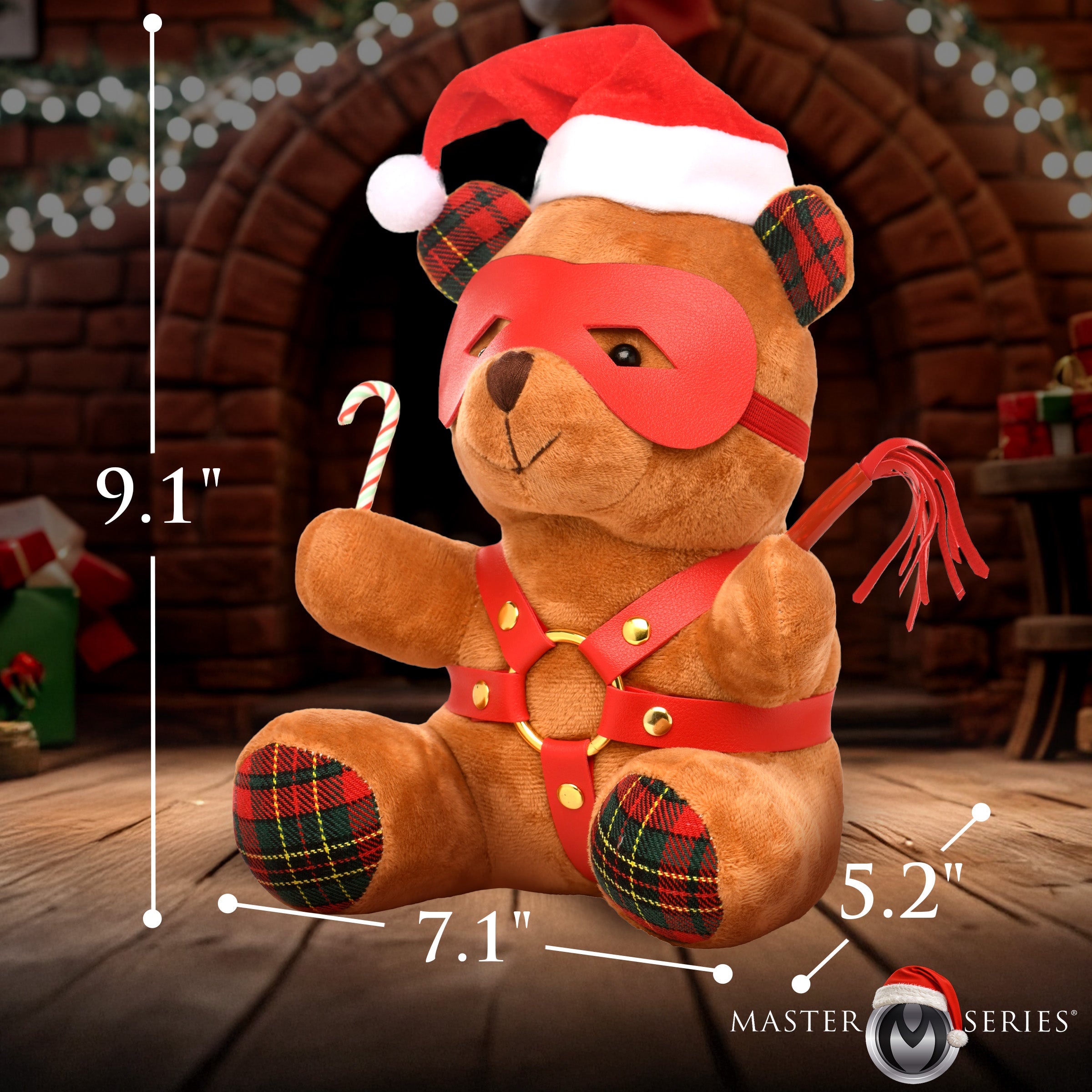Master Series Holiday Bondage Bear - Brown Brown