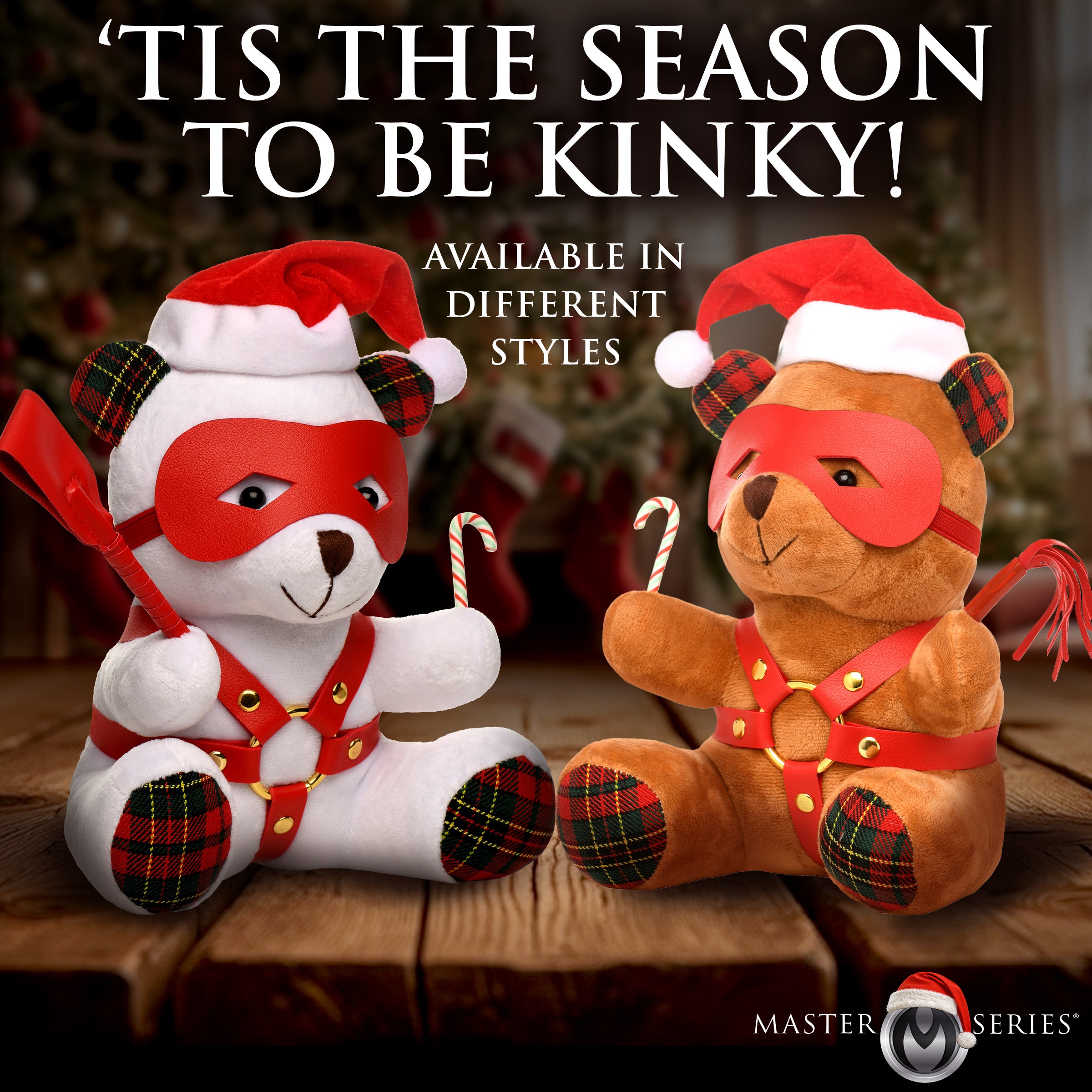 Master Series Holiday Bondage Bear - Brown Brown