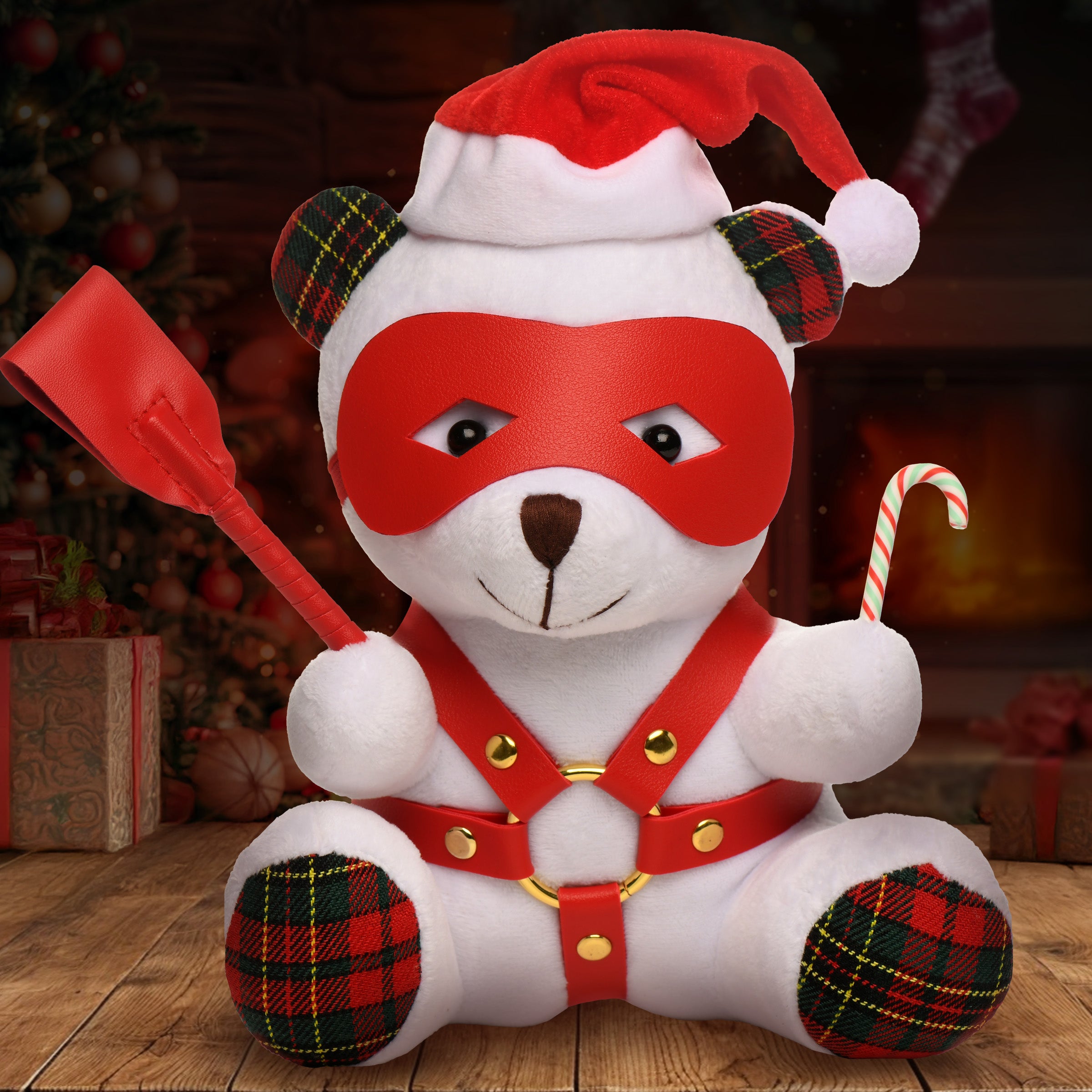 Master Series Holiday Bondage Bear - White White
