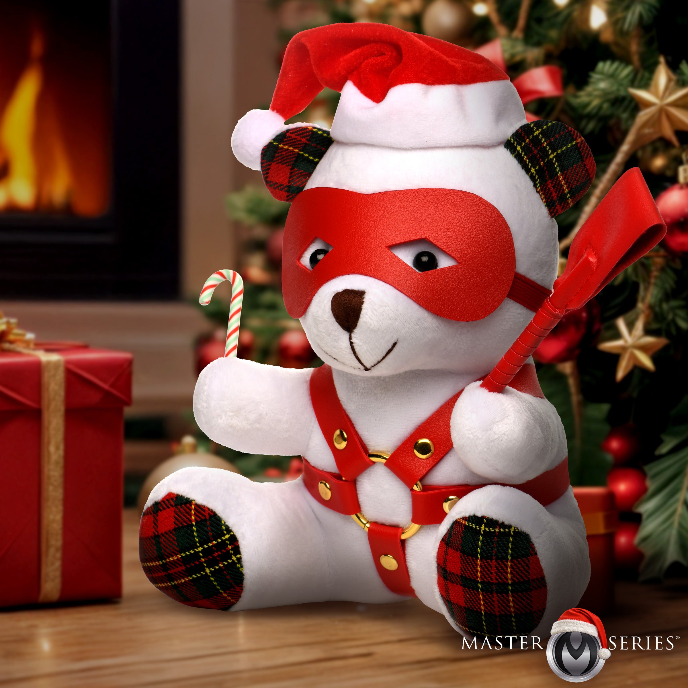 Master Series Holiday Bondage Bear - White White
