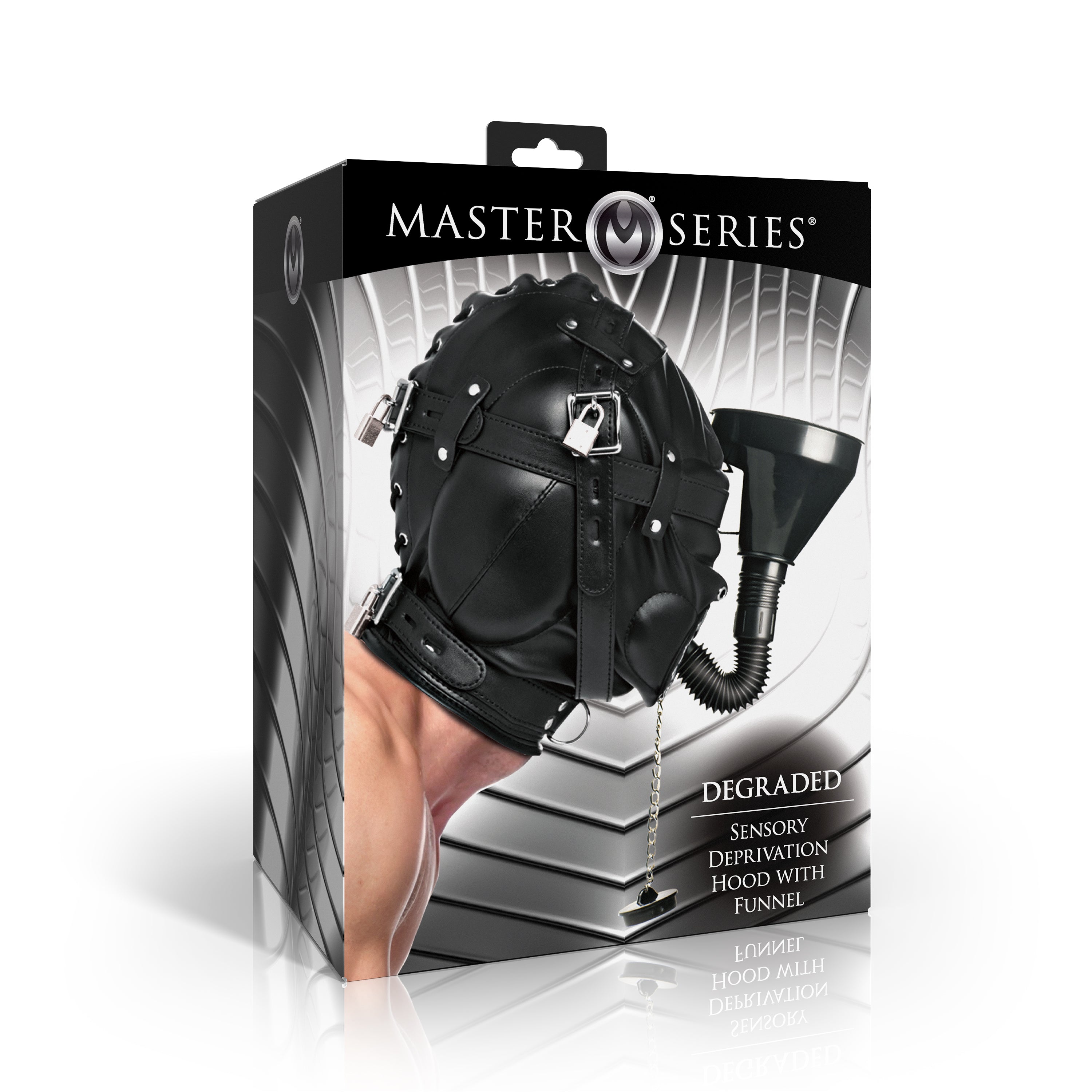 Master Series Degraded Sensory Deprivation Hood with Funnel Black
