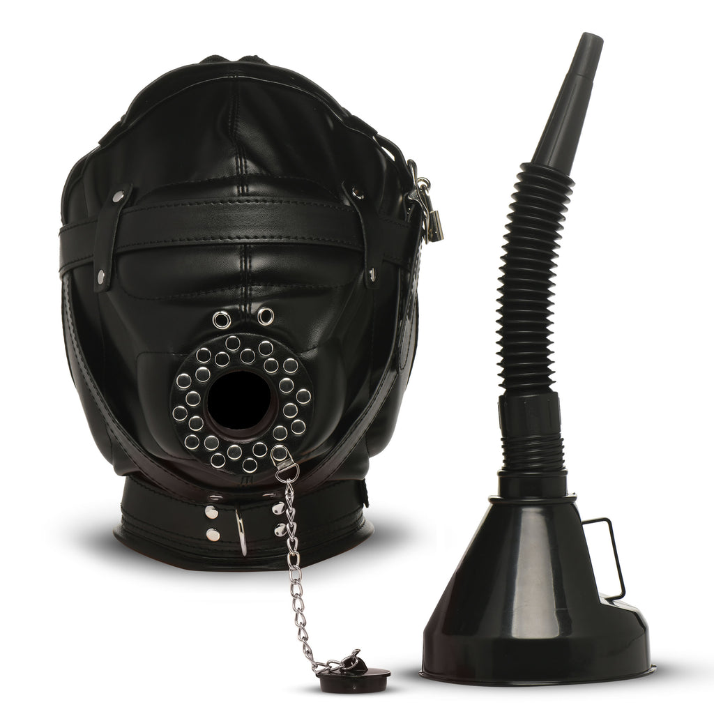 Master Series Degraded Sensory Deprivation Hood with Funnel Black