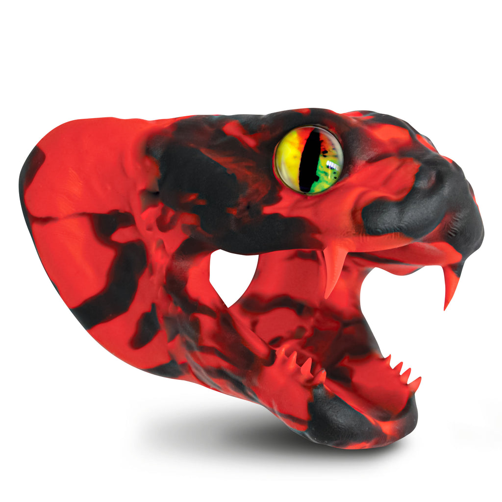 Creature Cocks Master Cobra Silicone Cock Ring - Green Red