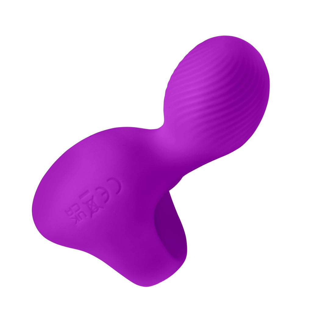 Bang! Silicone Finger Vibrator - Pink Purple