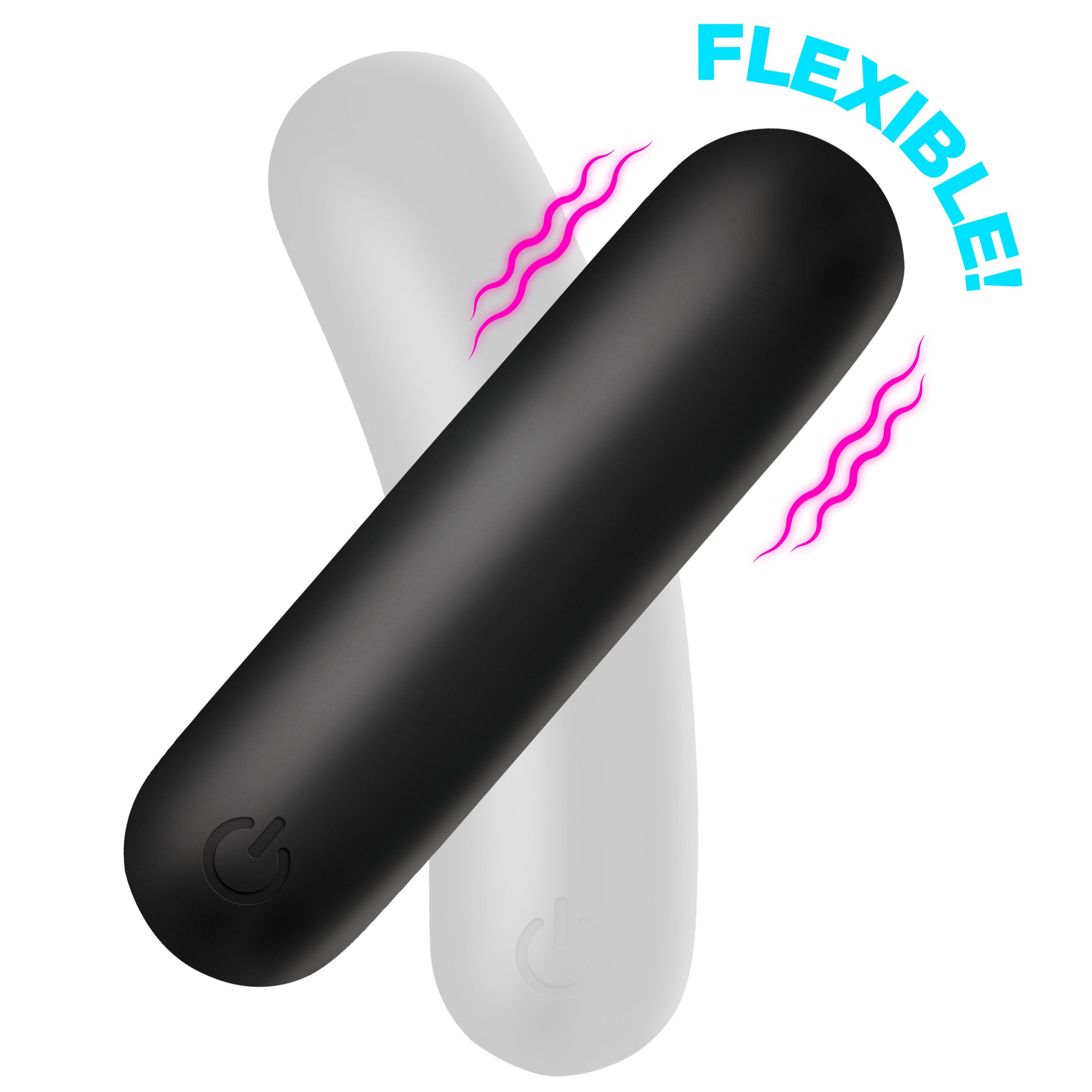 Bang! Flexible Silicone Bullet - Blue Black