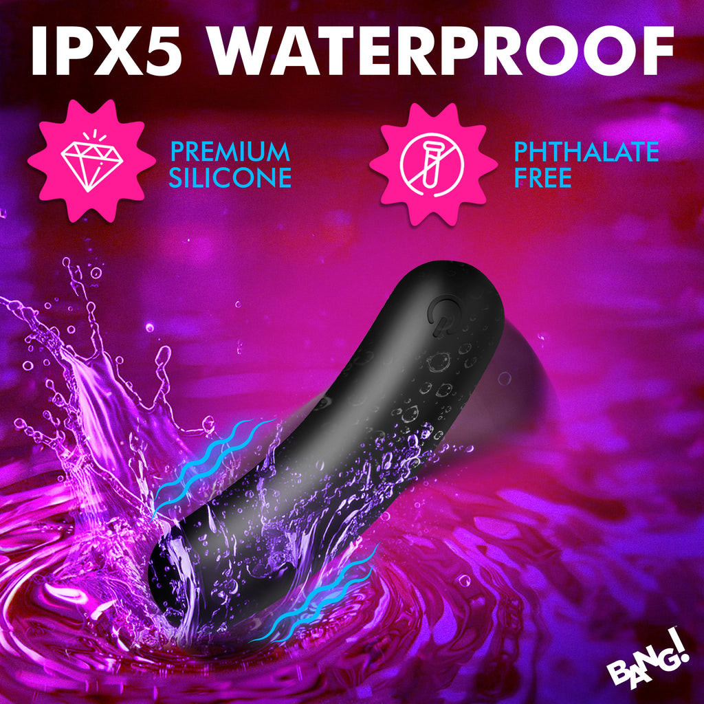 Bang! Flexible Silicone Bullet - Blue Black