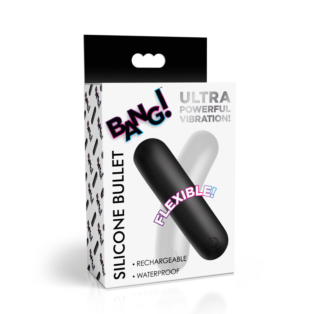 Bang! Flexible Silicone Bullet - Blue Black